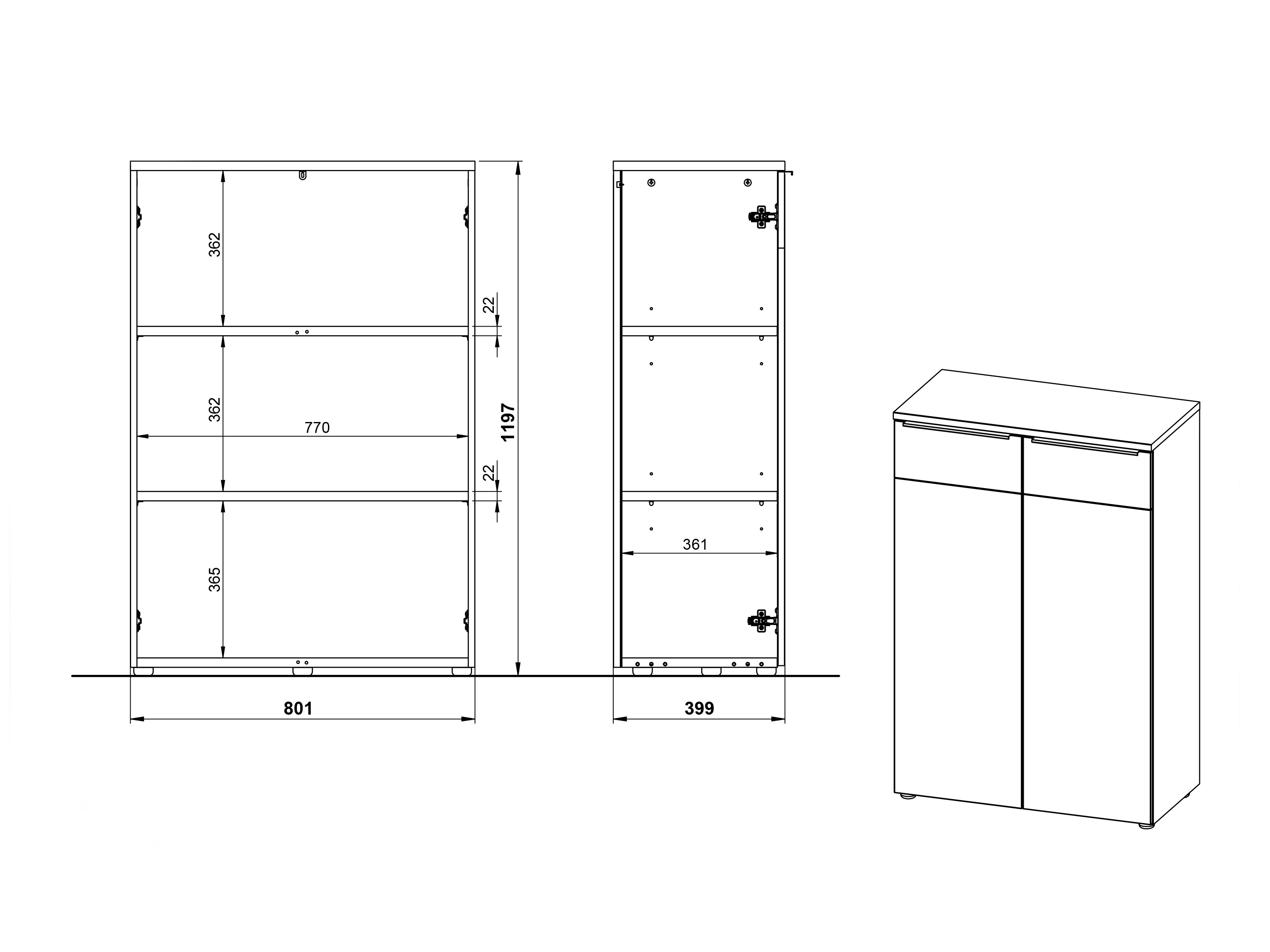 Комплект для домашнего офиса Elbcali 107