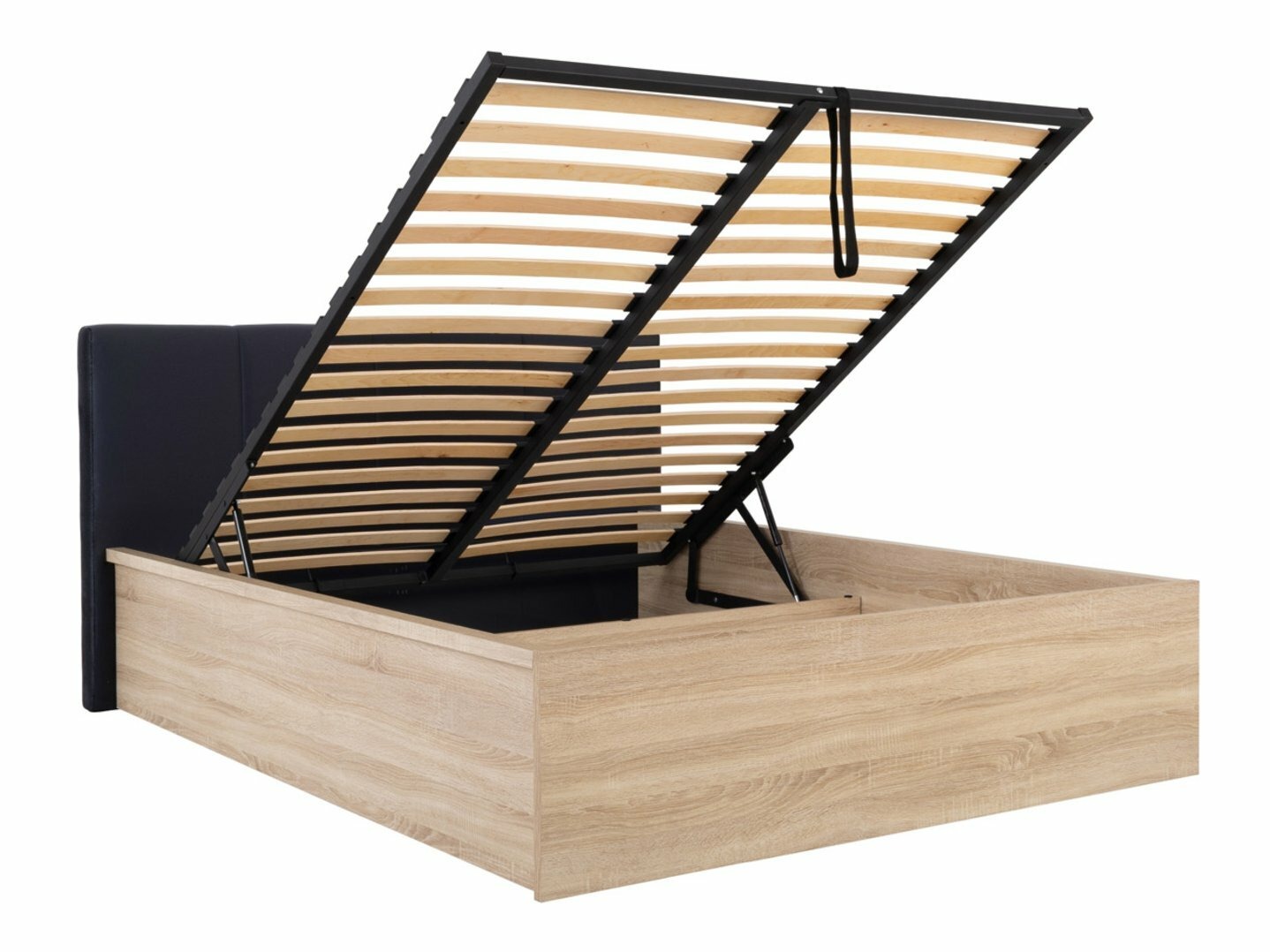 Кровать Livevaro 123 (Сонома Дуб + Чёрный)