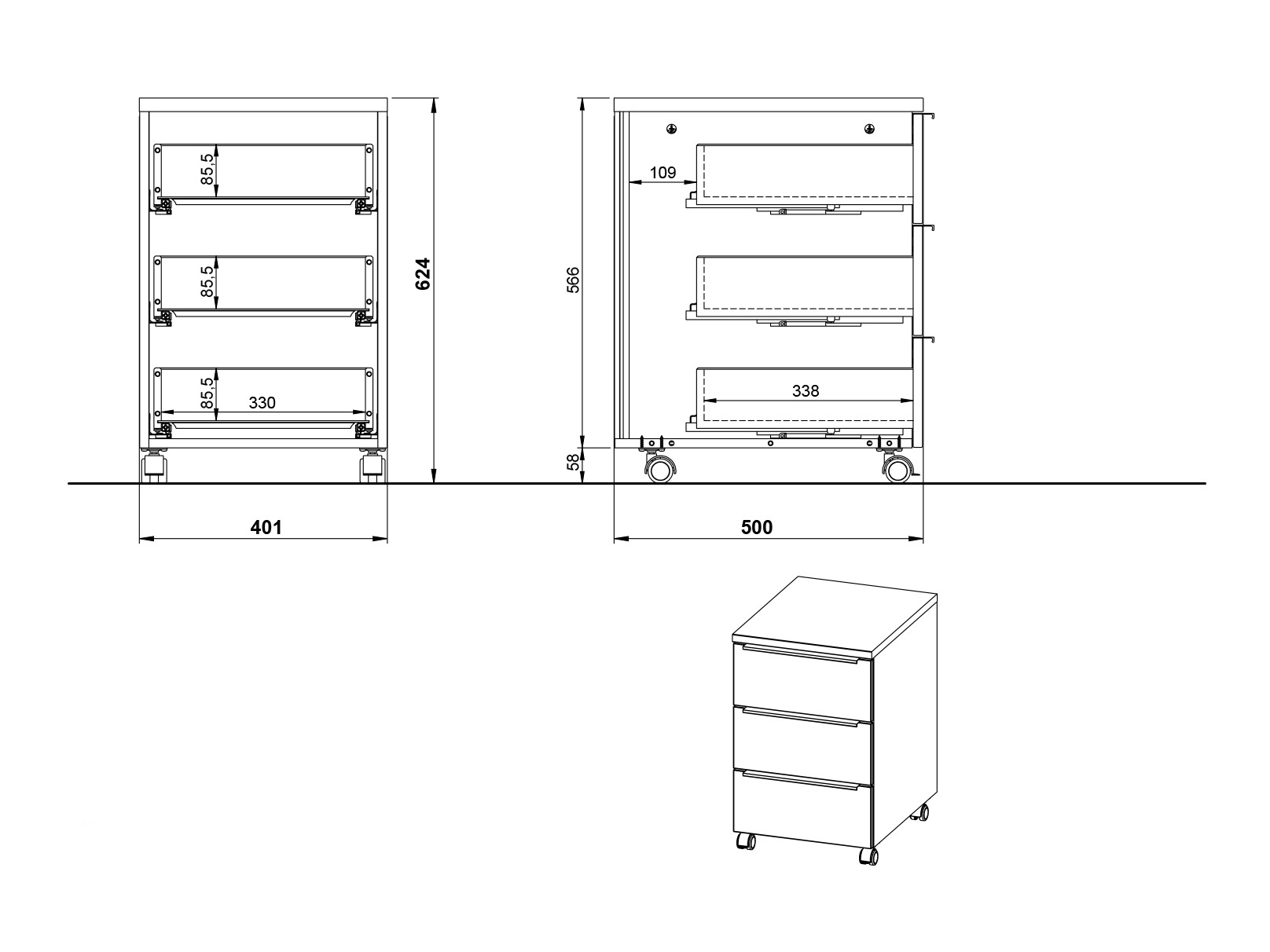 Mājas biroja komplekts Elbcali 106