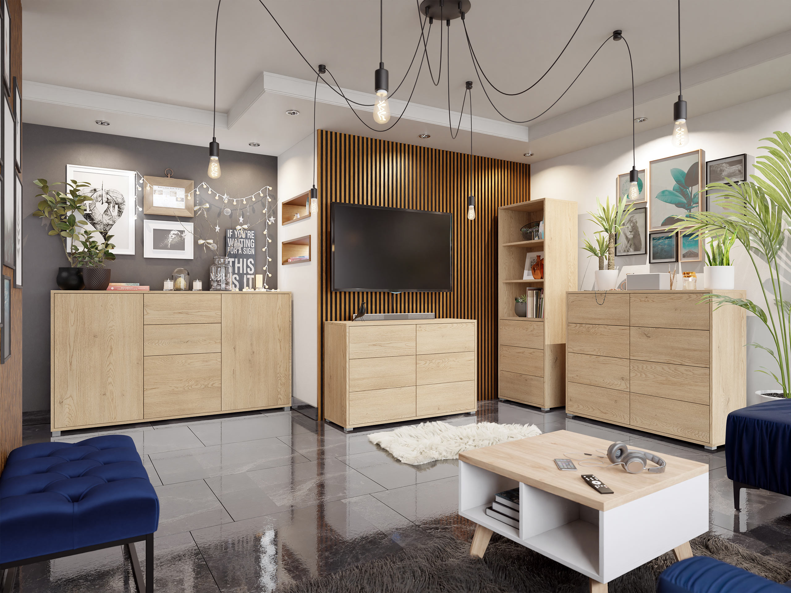 Набор для гостиной Comfivo Fersoe 108 (Дуб)