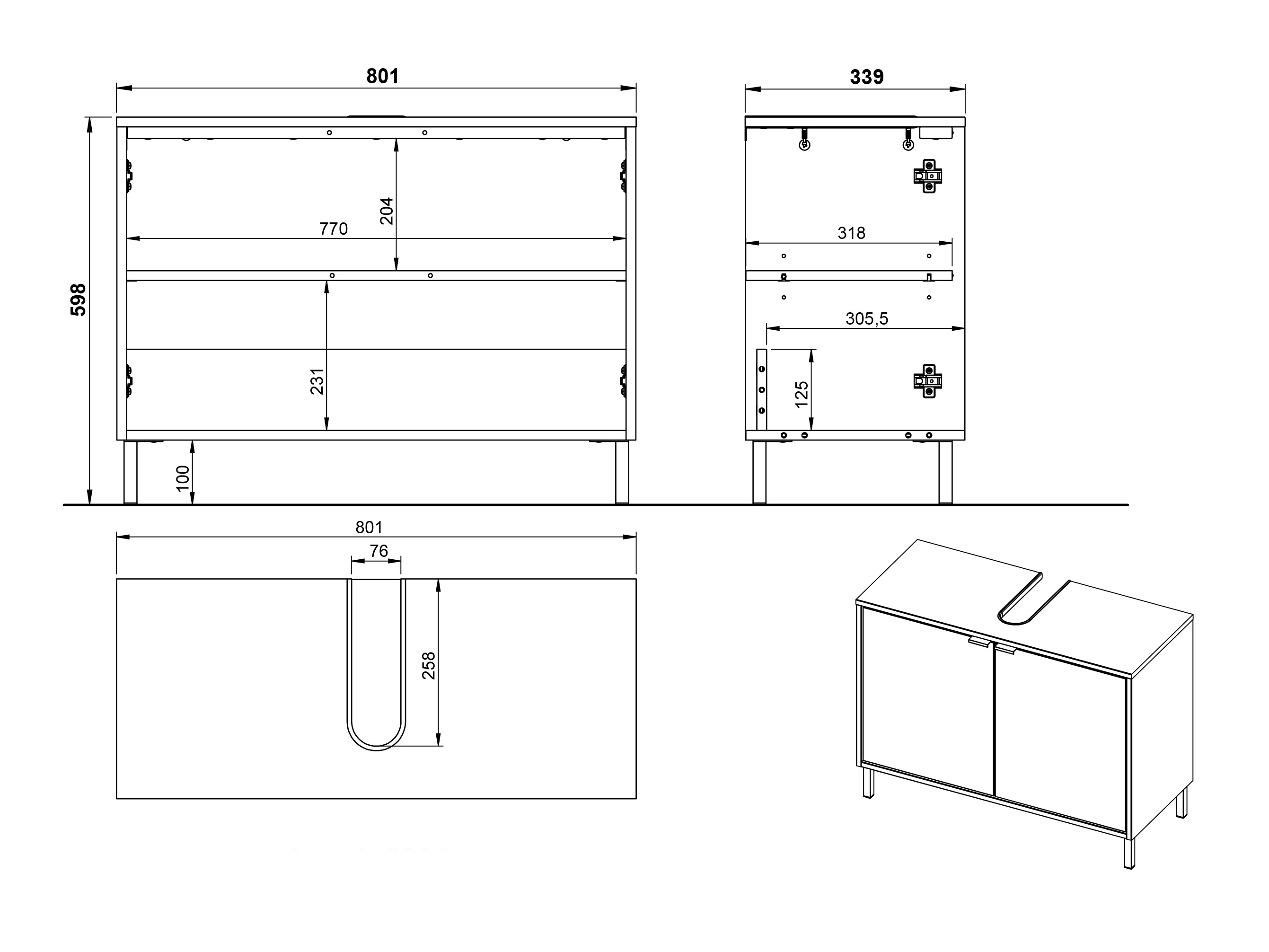 Набор для ванной комнаты Fenetro 103