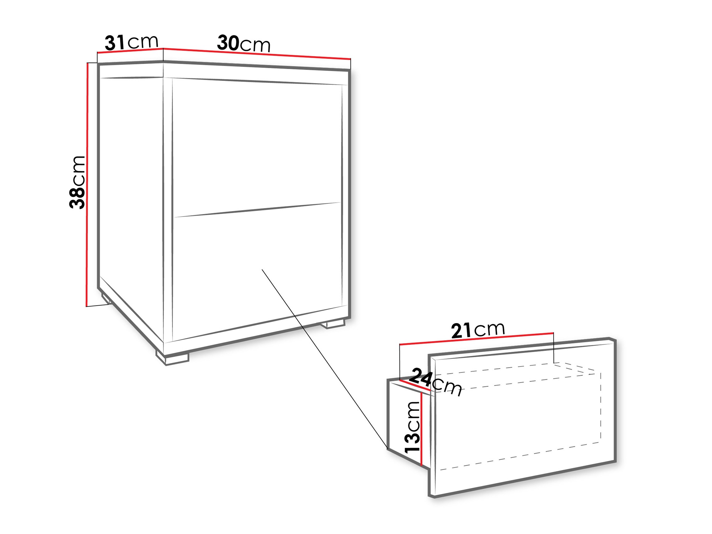 Naktsgaldiņš Comfivo Fersoe 106 (Ozols)