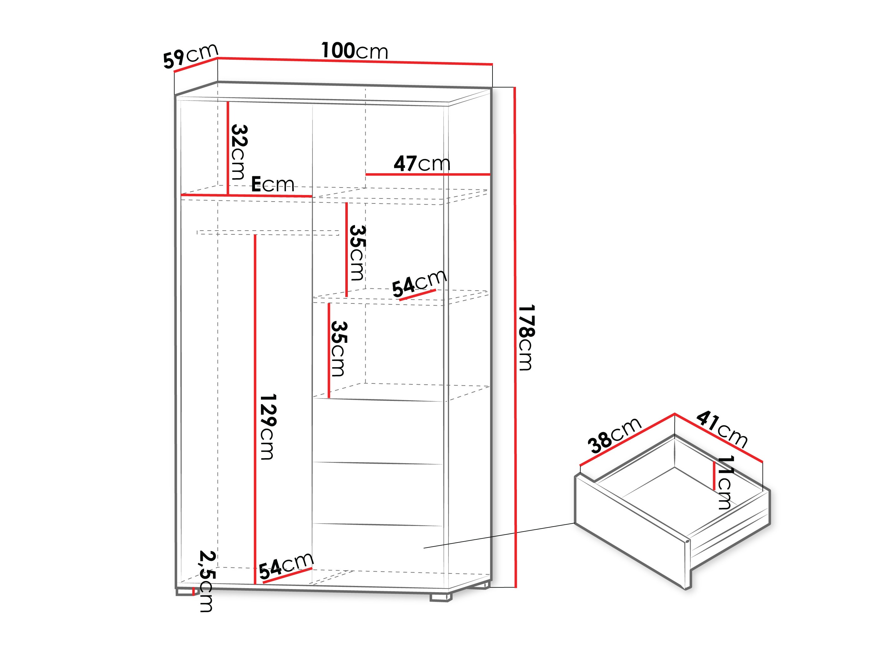 Шкаф Comfivo Fersoe 112 (Кашемир)