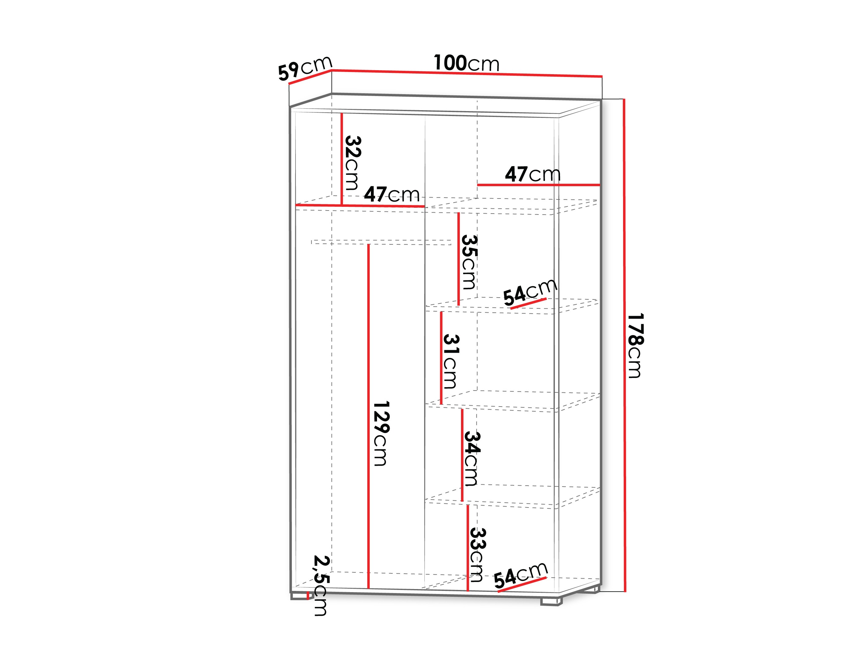Skapis Comfivo Fersoe 113 (Ozols)