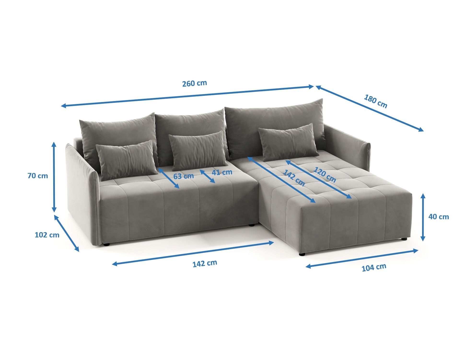 Stūra dīvāns Franklin 194 (Kronos 22)