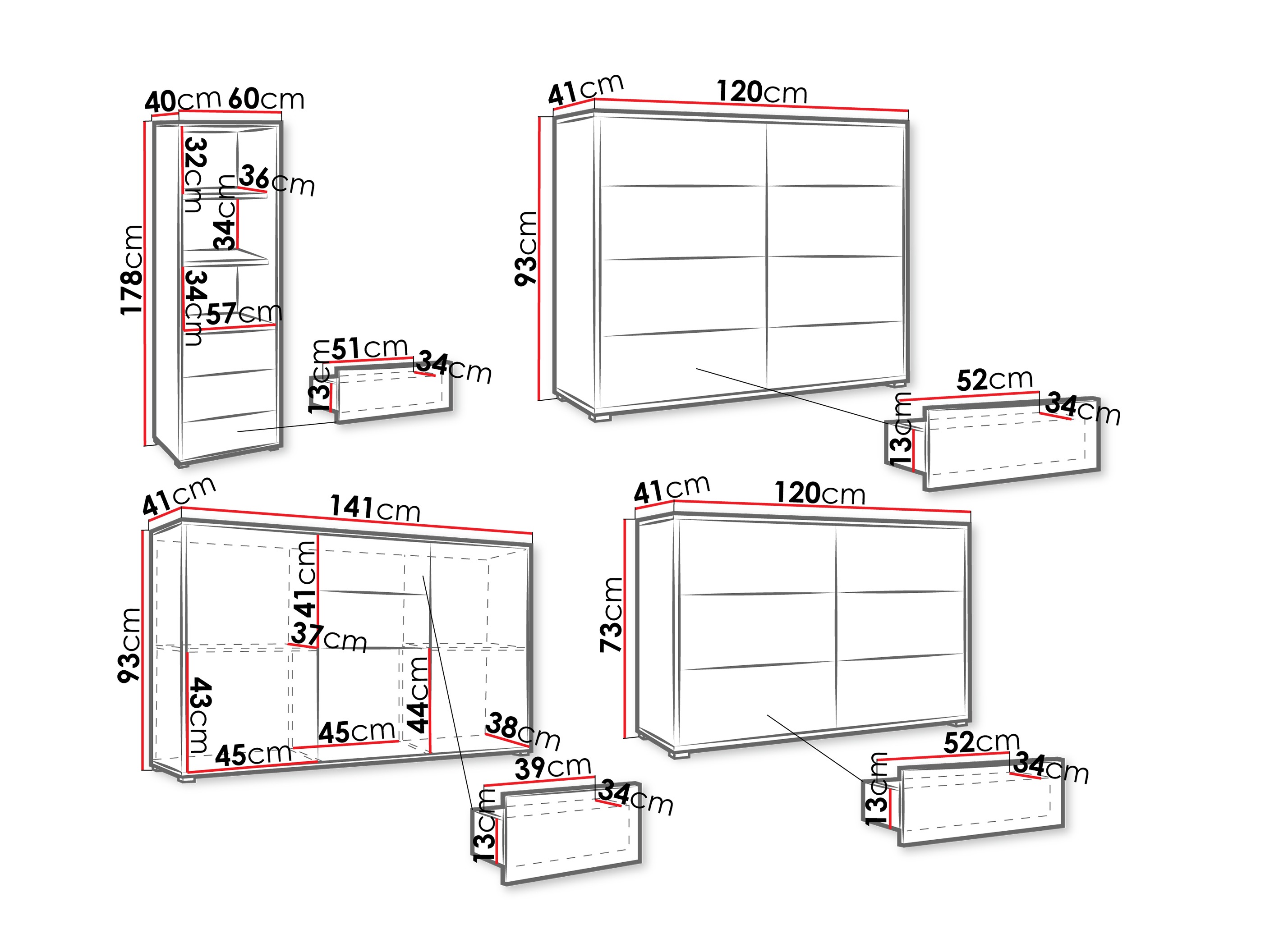 Viesistabas komplekts Comfivo Fersoe 108 (Balts)