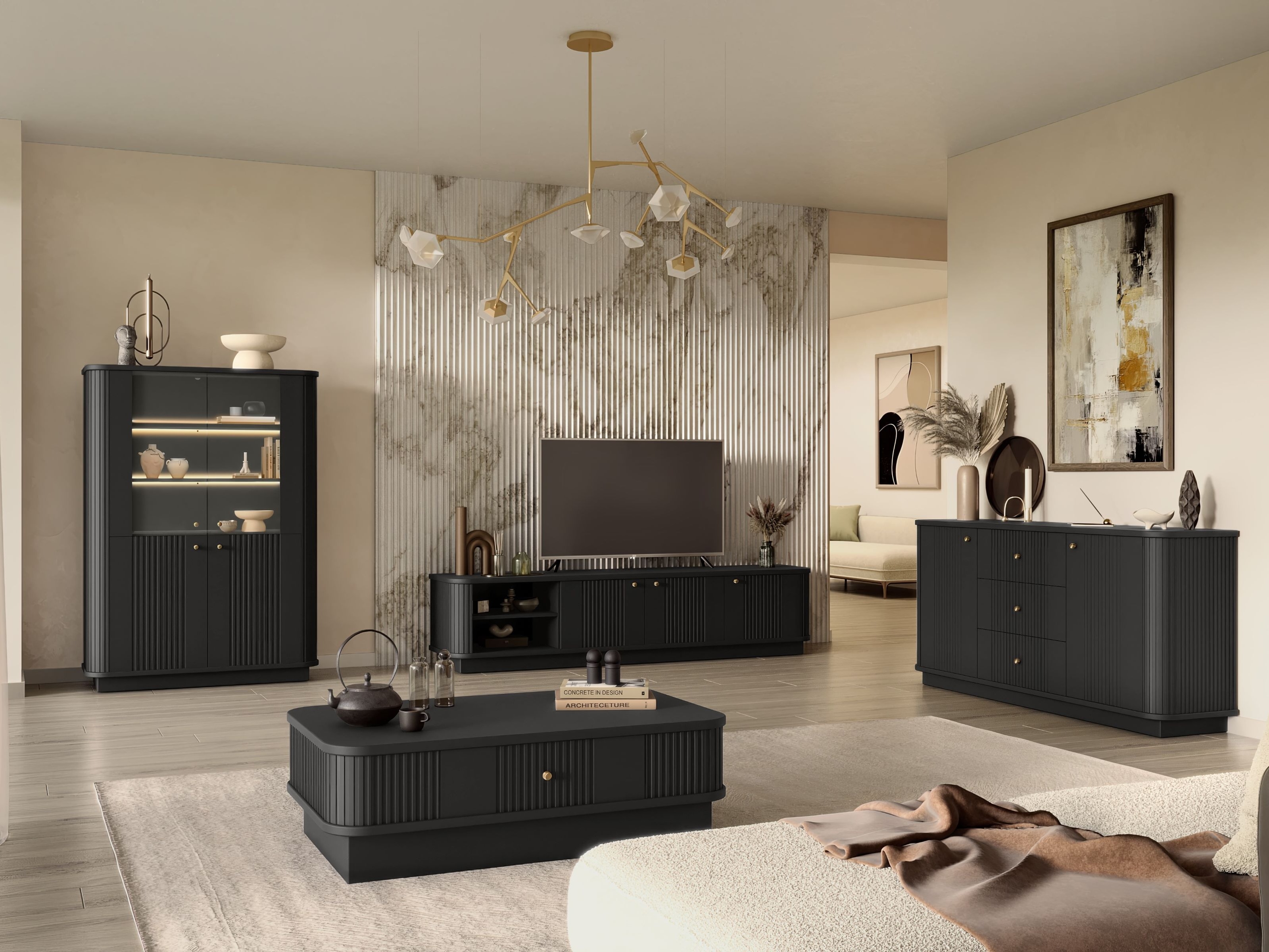 TV galds Levfene 101 (Melns)