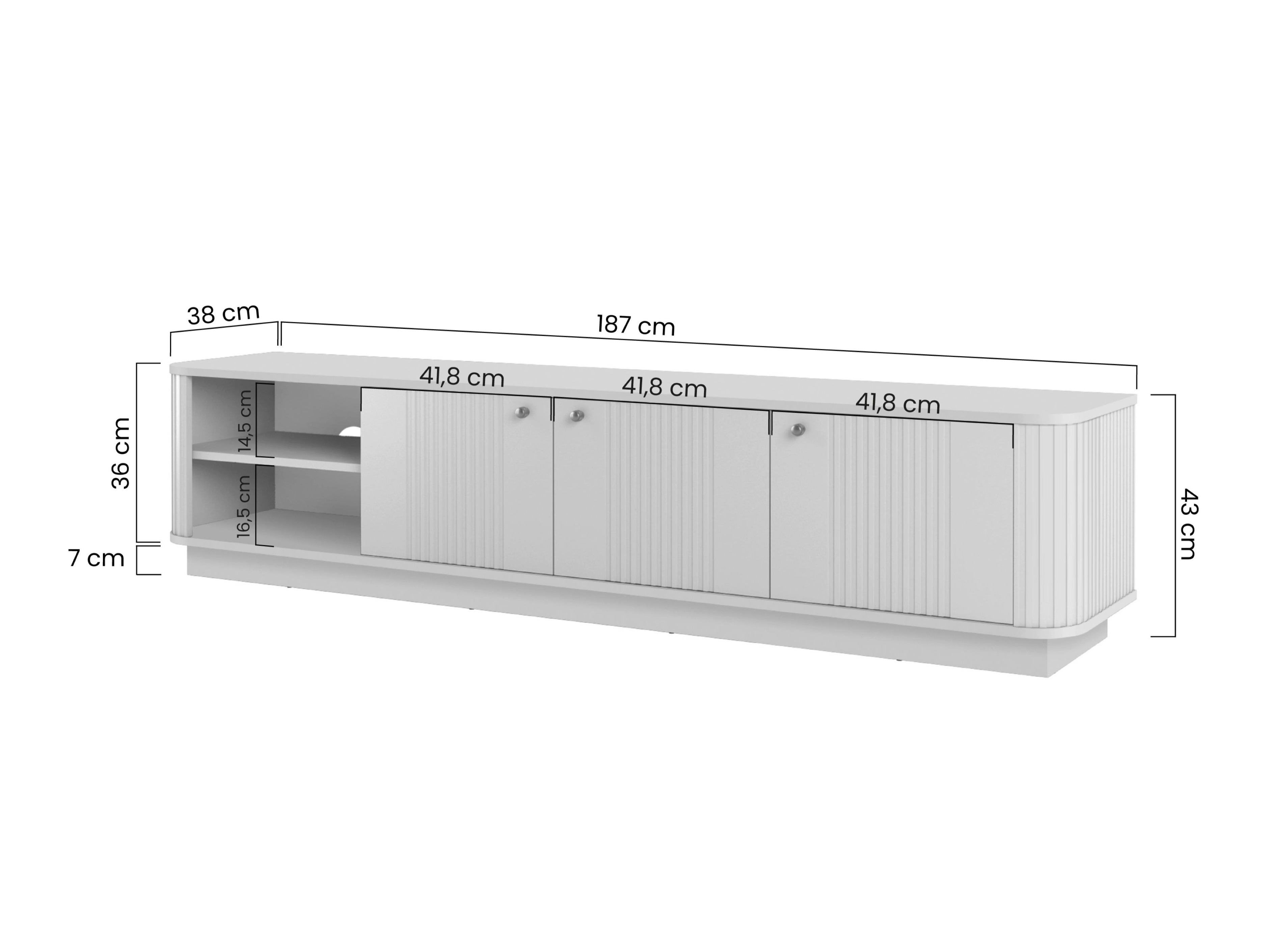 ТВ тумба Levfene 101 (Кашемир + Грецкий орех)