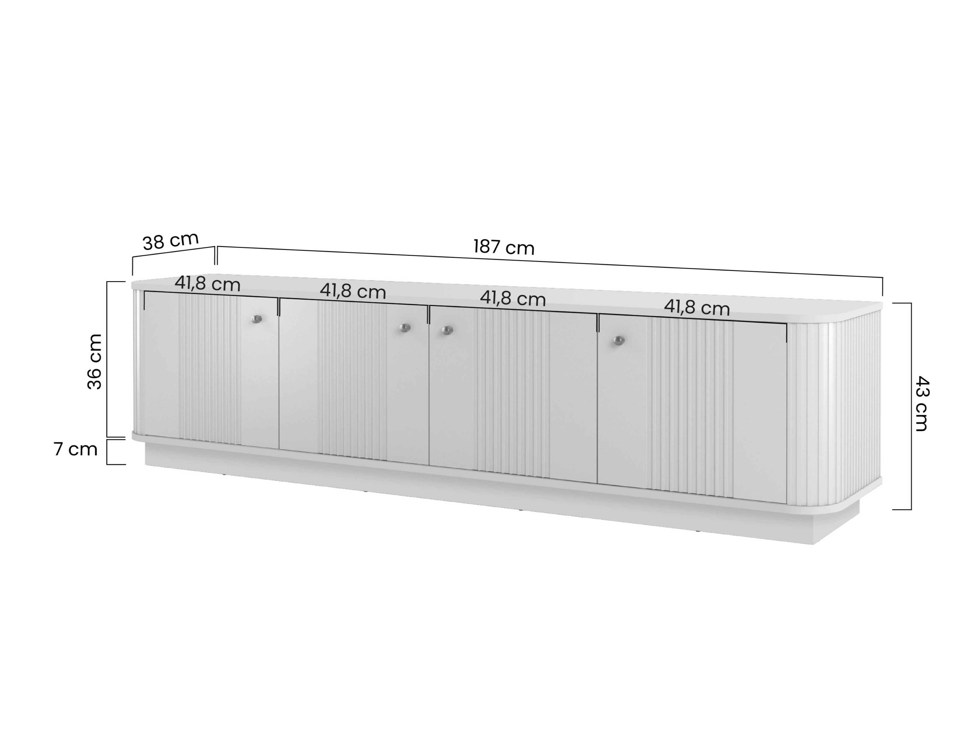 ТВ тумба Levfene 102 (Чёрный)