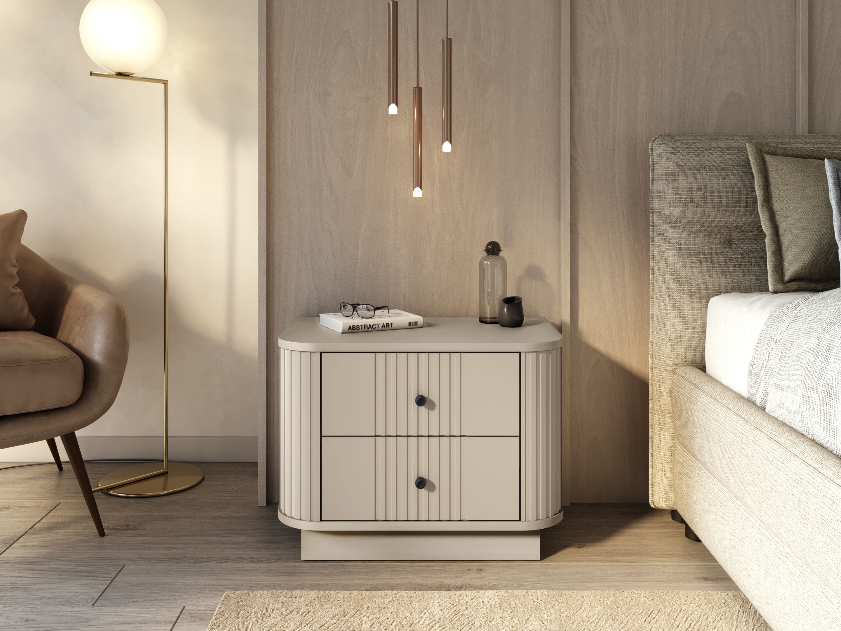 Naktsgaldiņu komplekts Levfene 105 (Kašmirs)