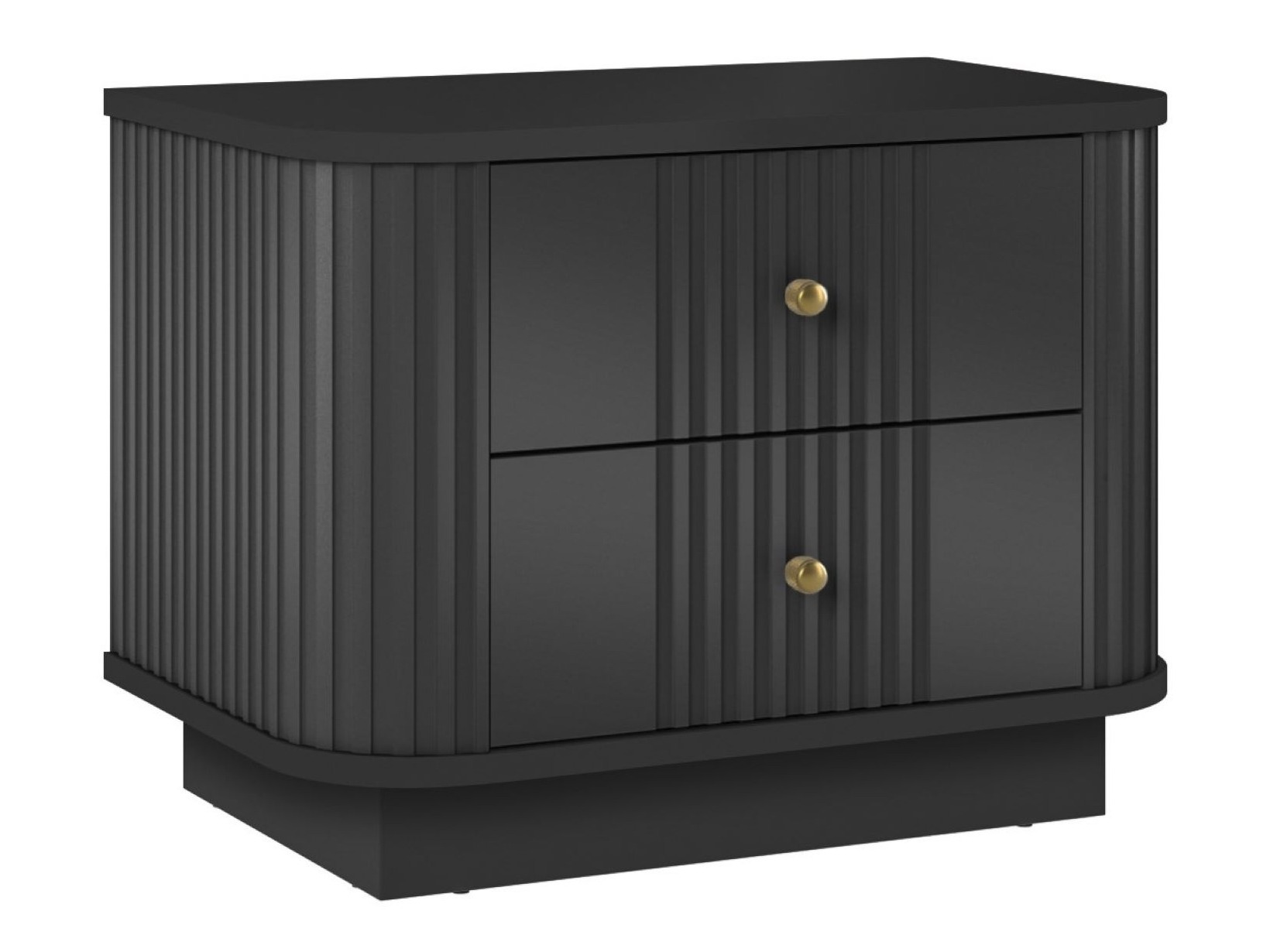 Naktsgaldiņu komplekts Levfene 105 (Melns)