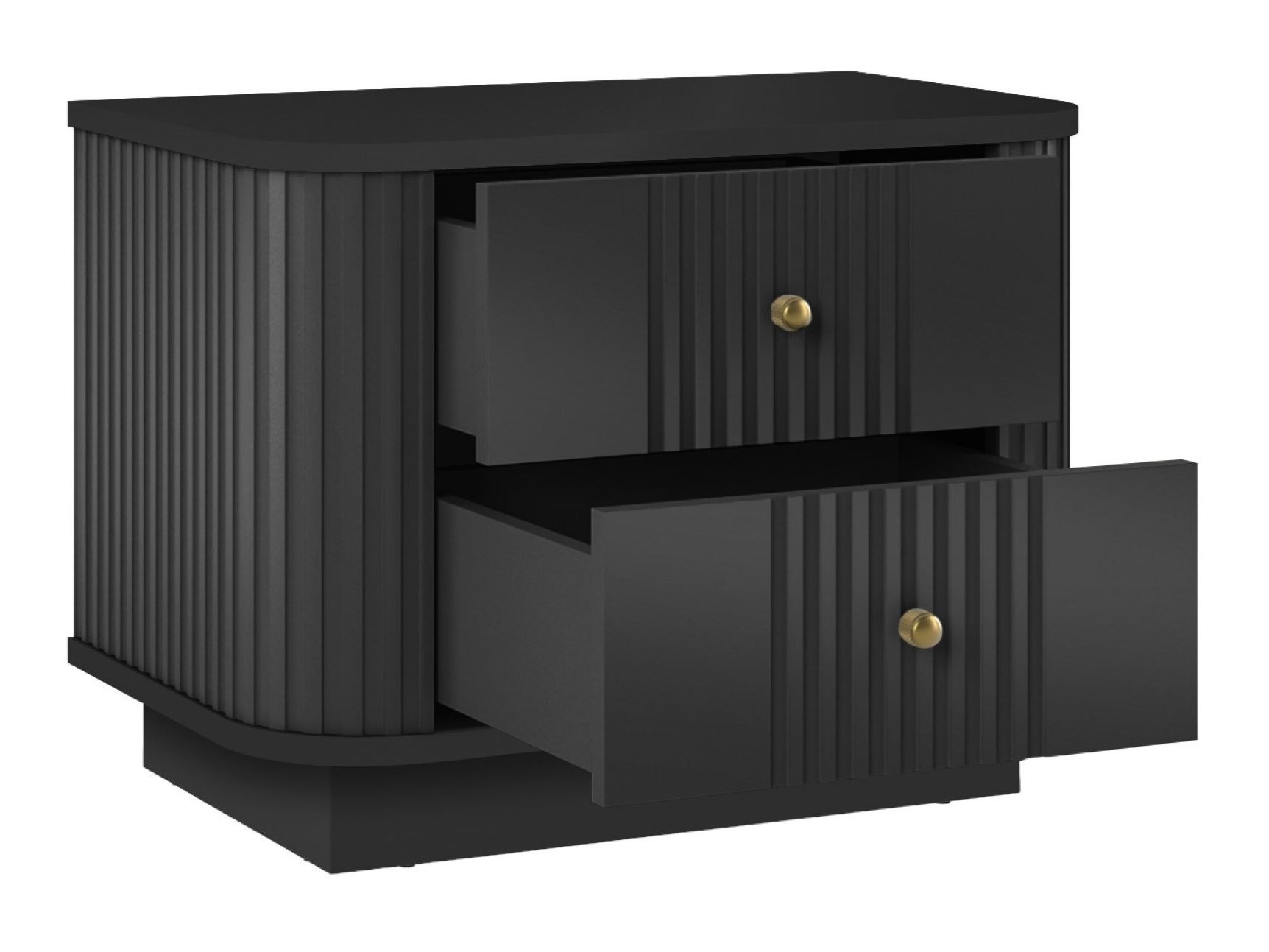 Naktsgaldiņu komplekts Levfene 105 (Melns)