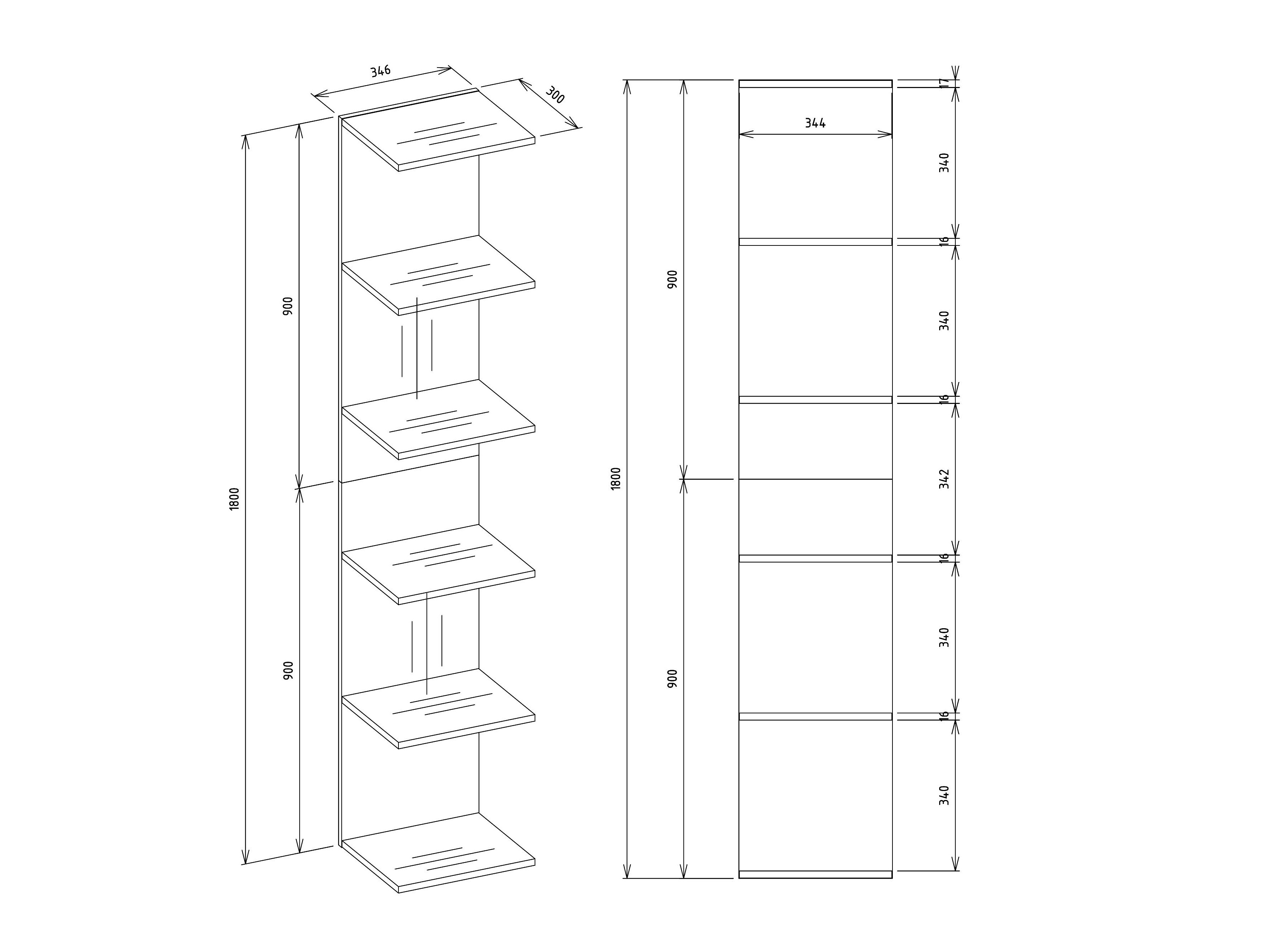 Plaukts Mandeville 333