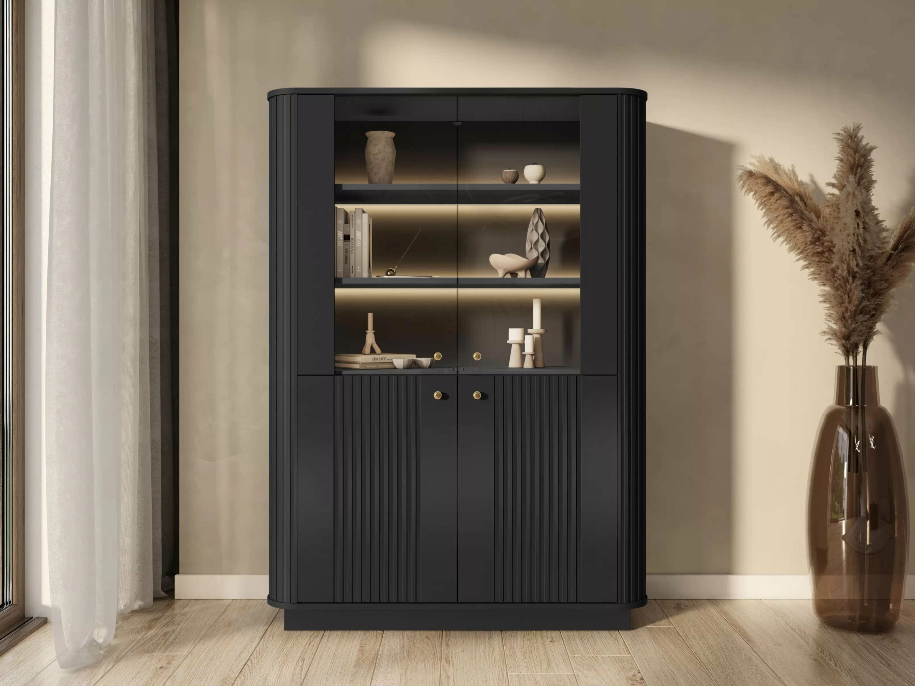 Стеллаж Levfene 104 (Чёрный)