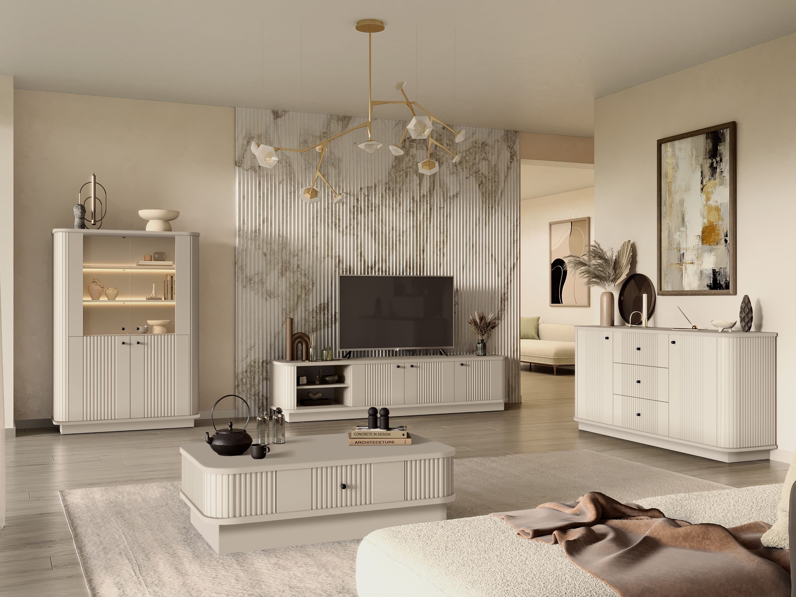 Стеллаж Levfene 104 (Кашемир)