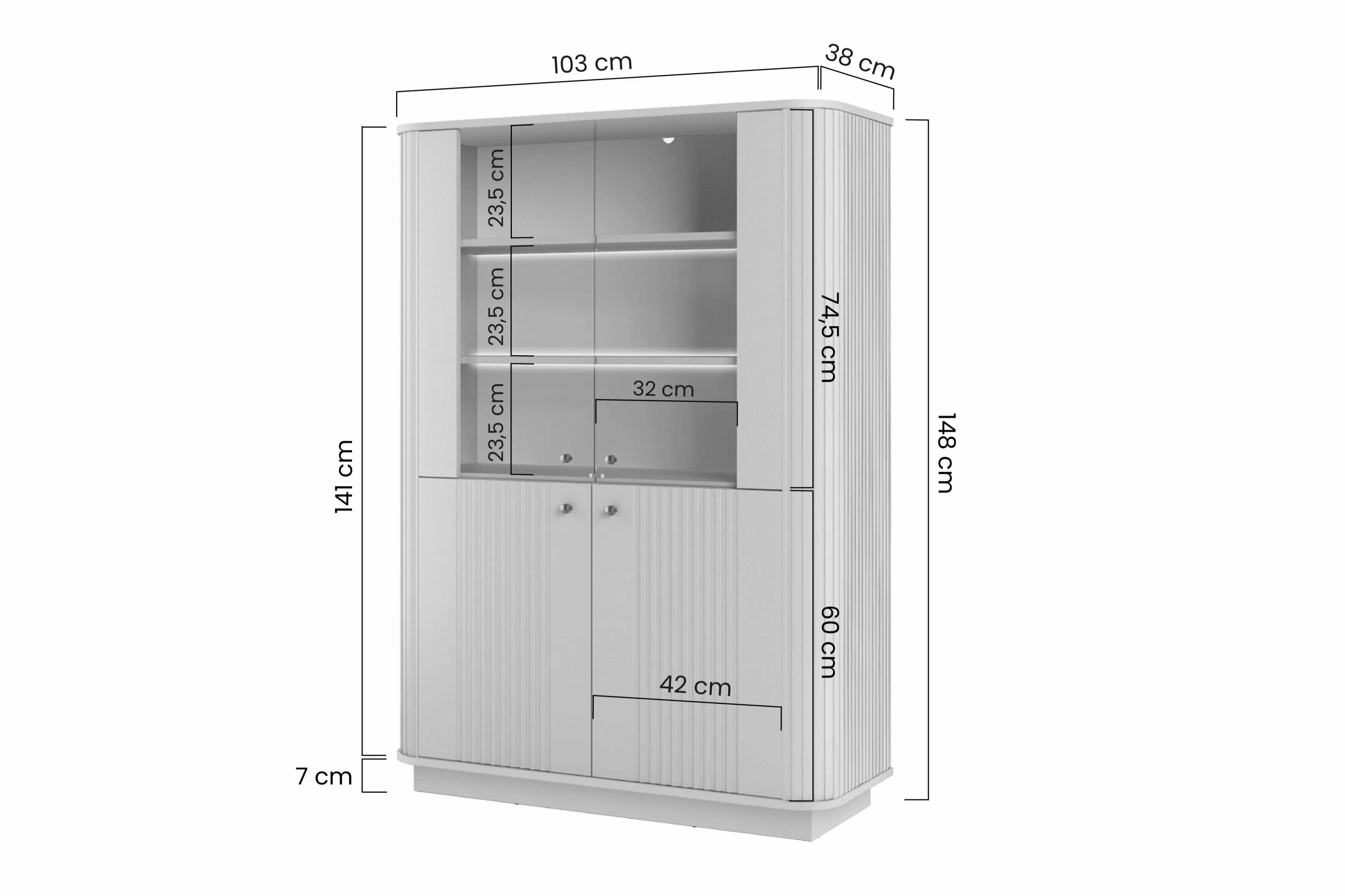 Viesistabas komplekts Levfene 107 (Melns)