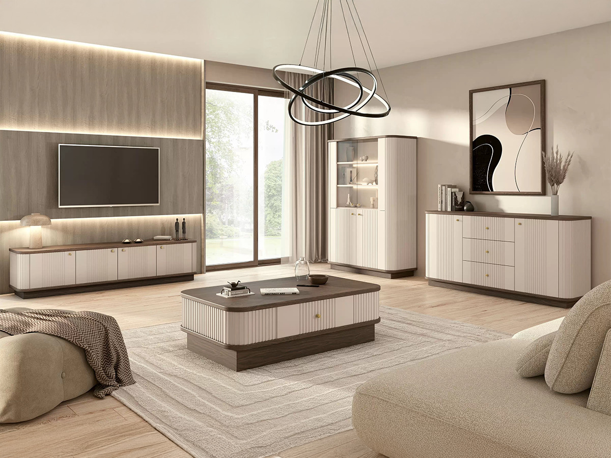 Žurnālu galdiņš Levfene 103 (Kašmirs + Riekstkoks)