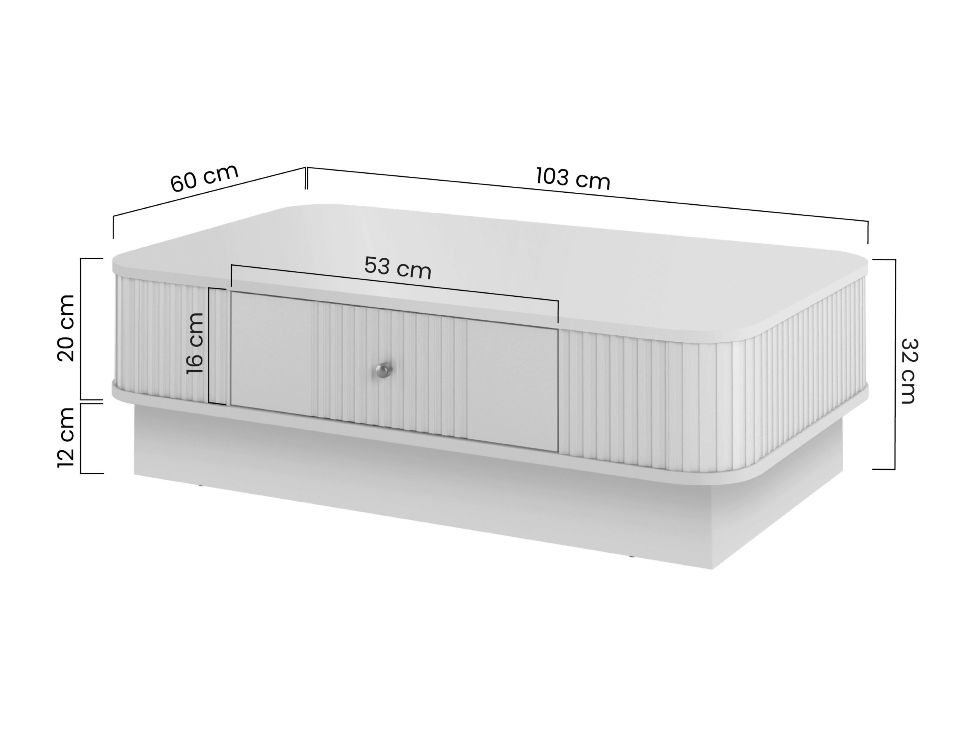 Žurnālu galdiņš Levfene 103 (Melns)