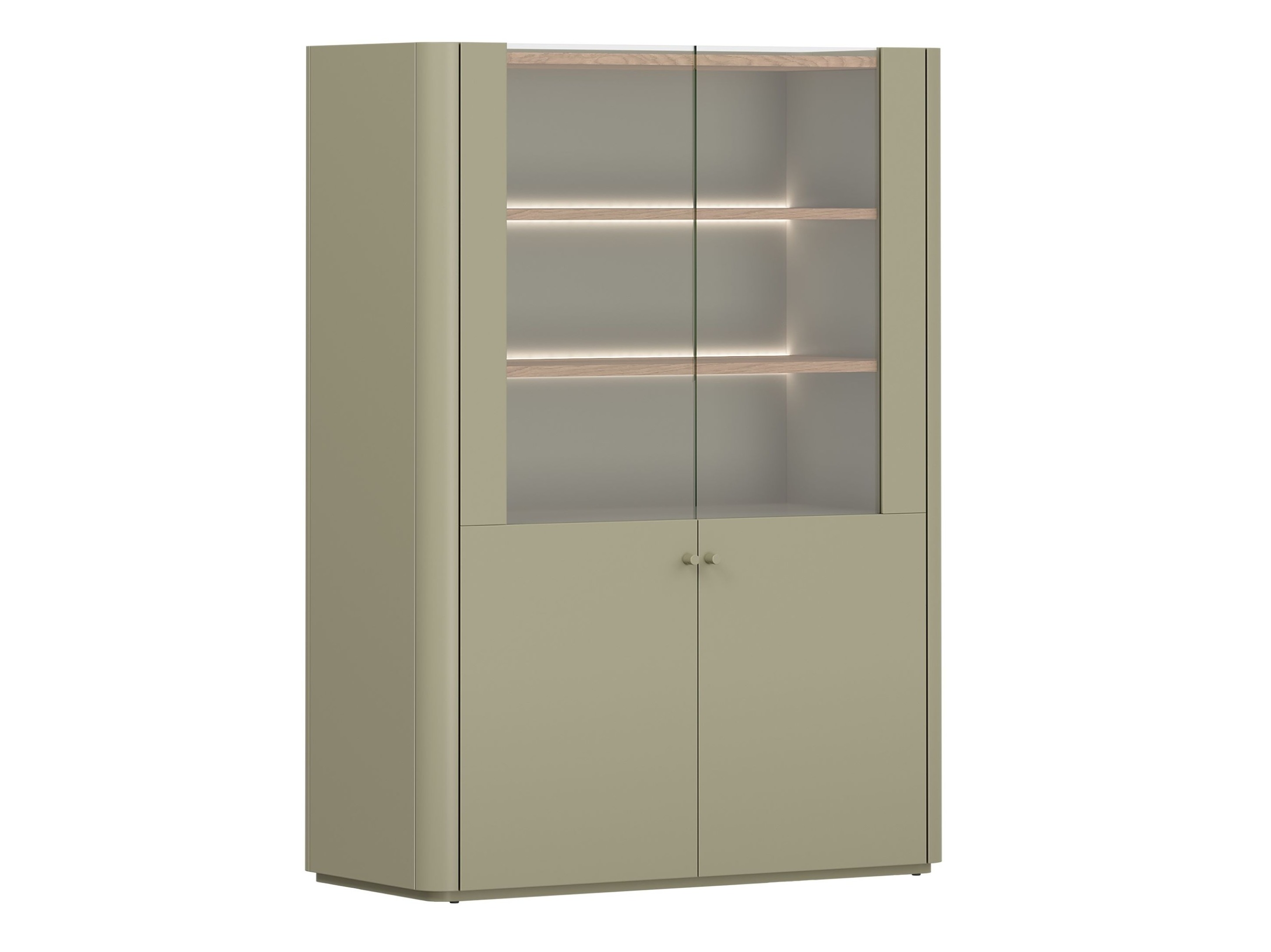 Plaukts Elbmira 101 (Putekļaini zaļa + Ozols)