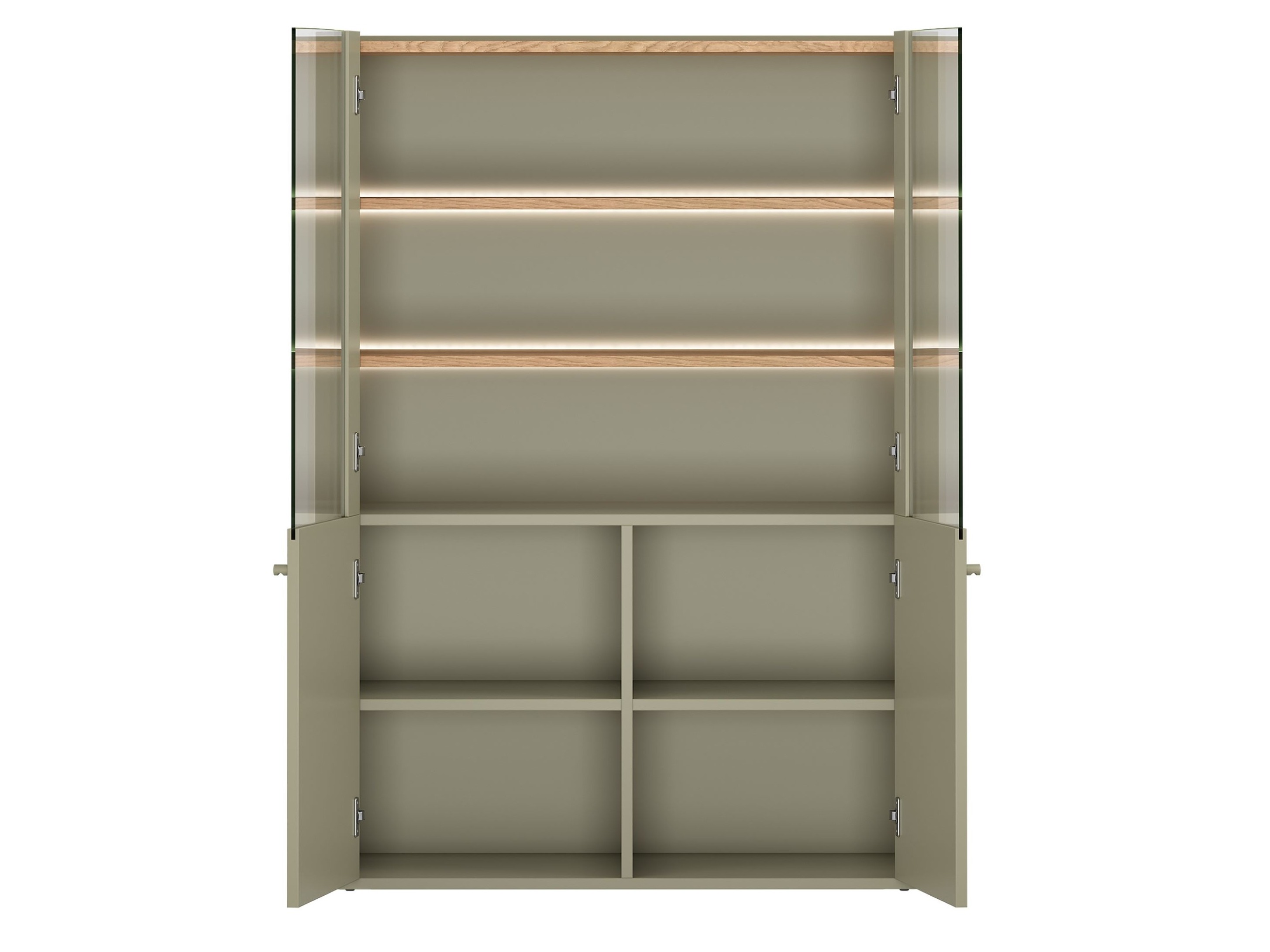 Plaukts Elbmira 101 (Putekļaini zaļa + Ozols)