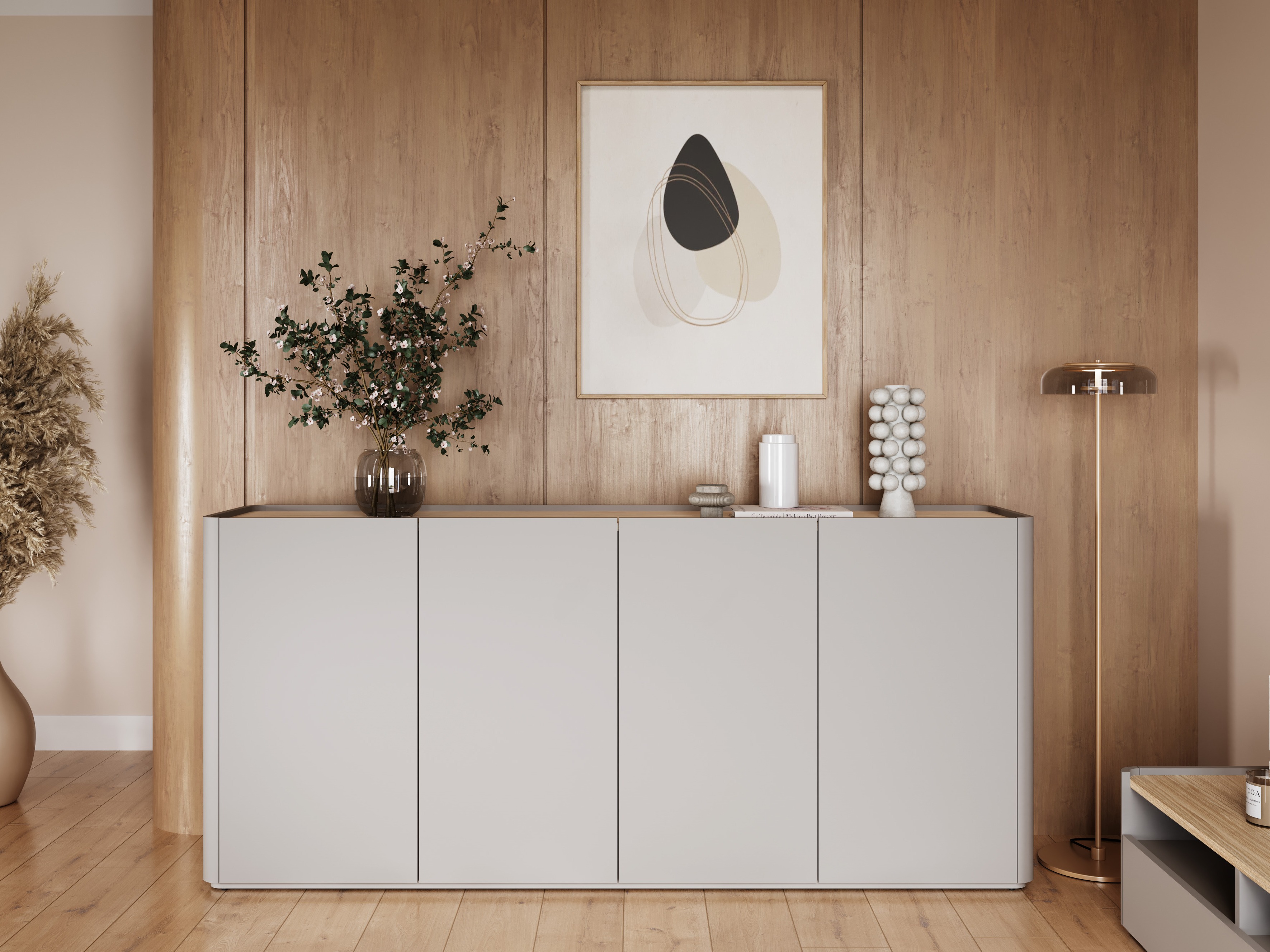 Шкафчик Elbmira 102 (Кашемир + Дуб)