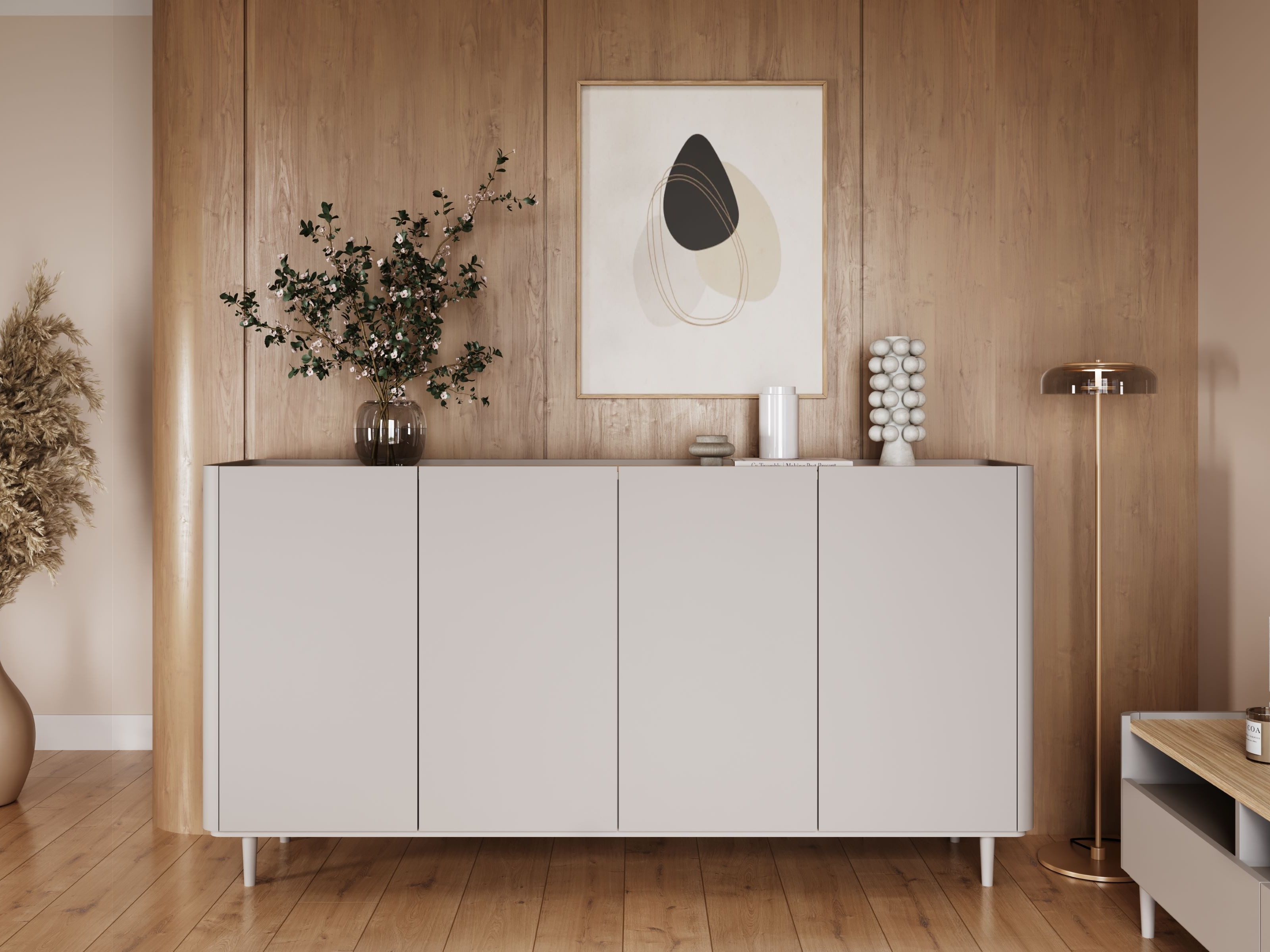 Шкафчик Elbmira 102 (Кашемир + Дуб)