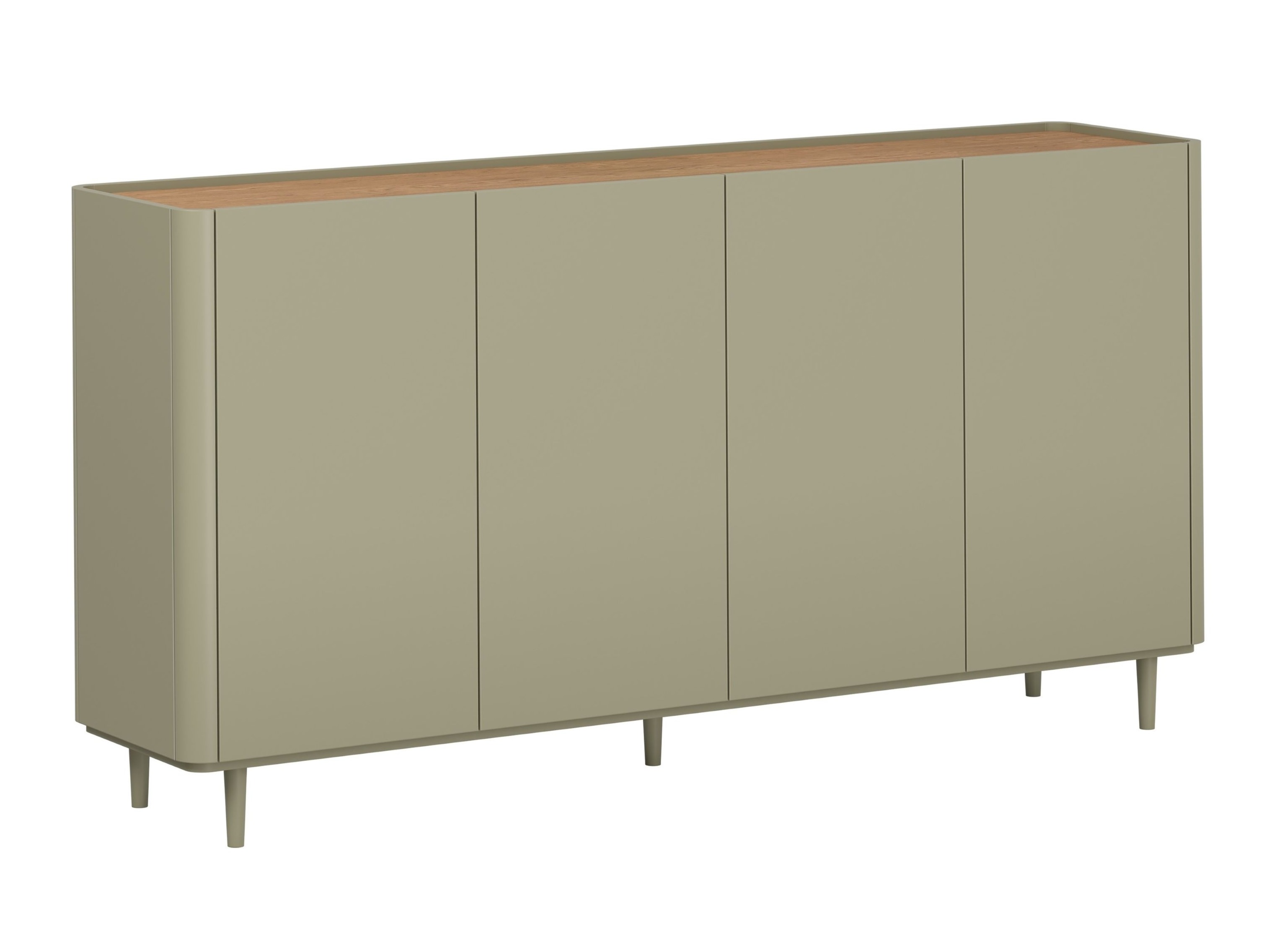 Шкафчик Elbmira 102 (Пыльно-зеленый + Дуб)