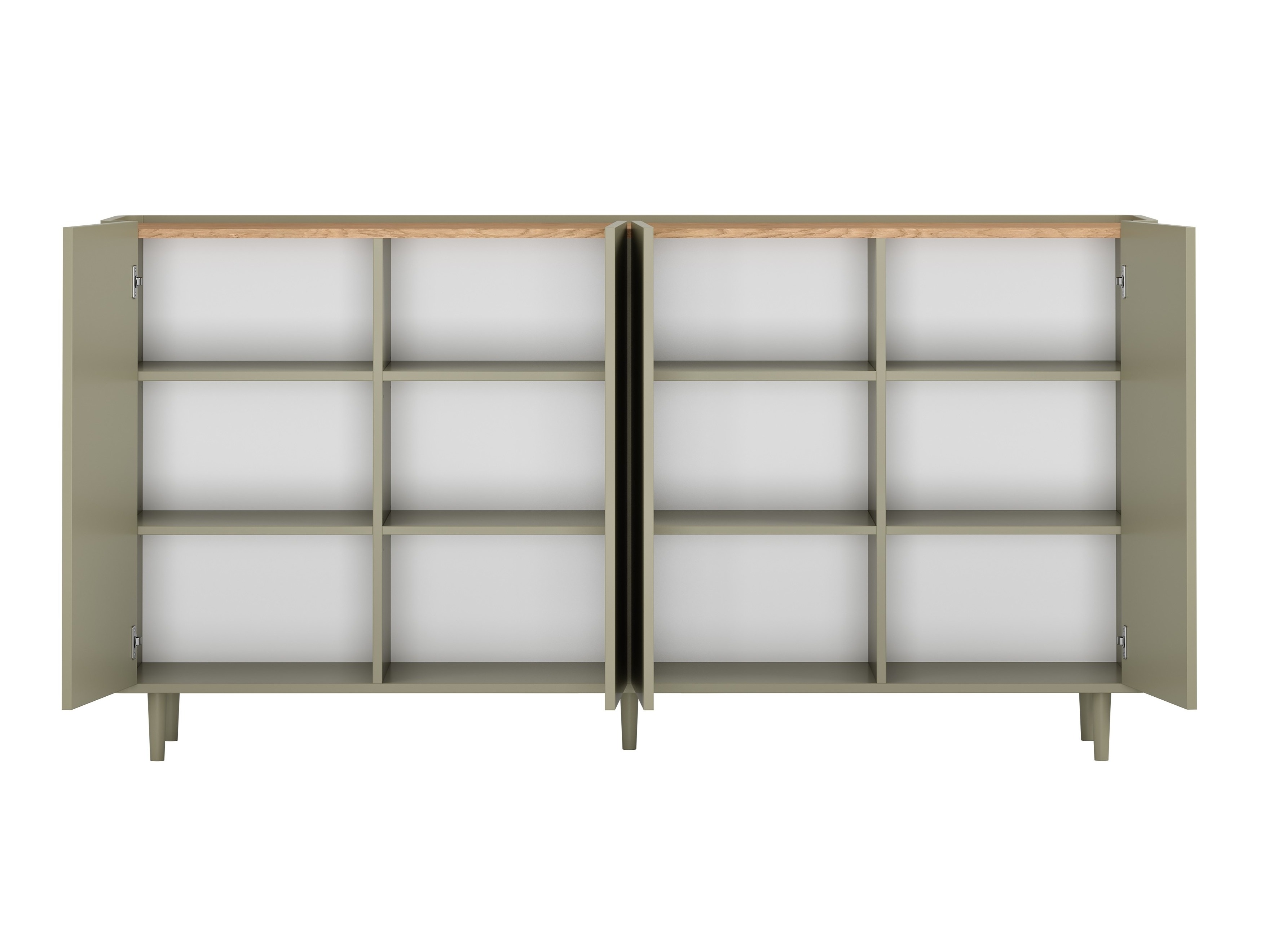 Шкафчик Elbmira 102 (Пыльно-зеленый + Дуб)