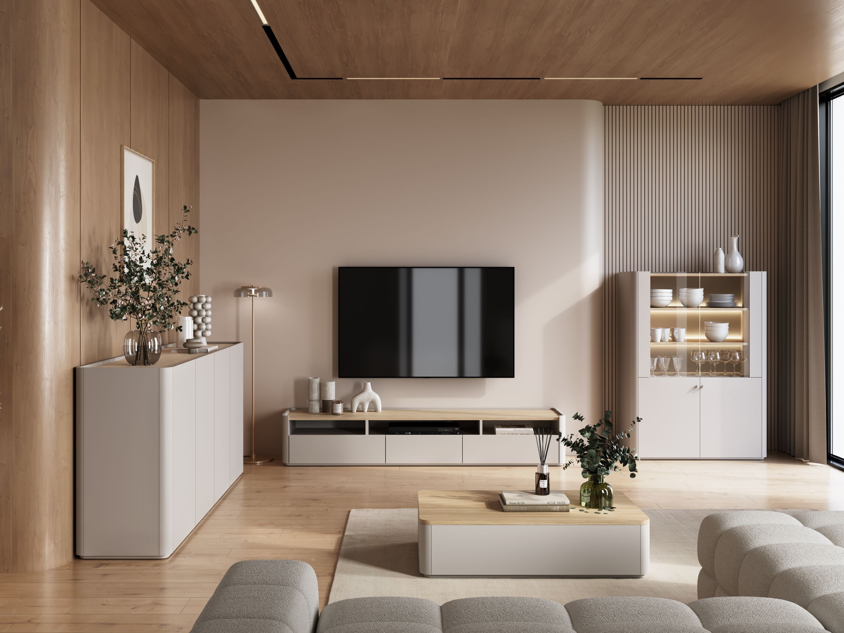 Skapis Elbmira 102 (Kašmirs + Ozols)