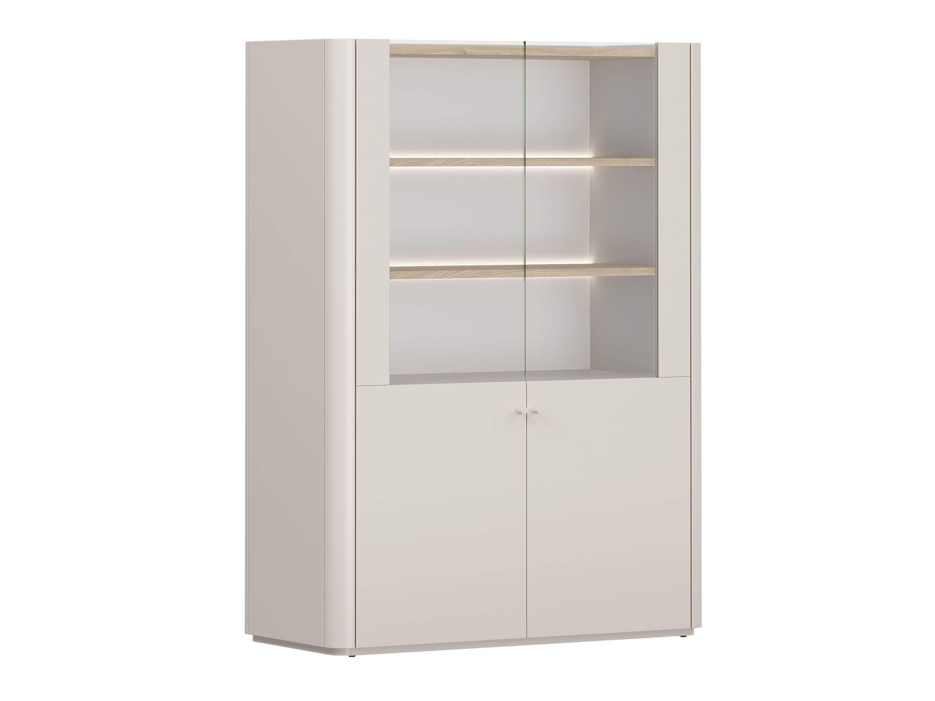 Стеллаж Elbmira 101 (Кашемир + Дуб)