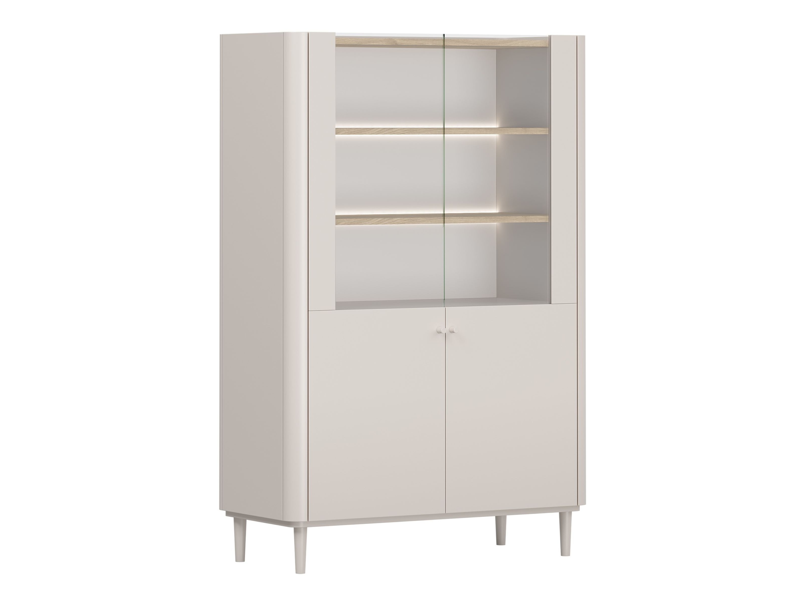 Стеллаж Elbmira 101 (Кашемир + Дуб)