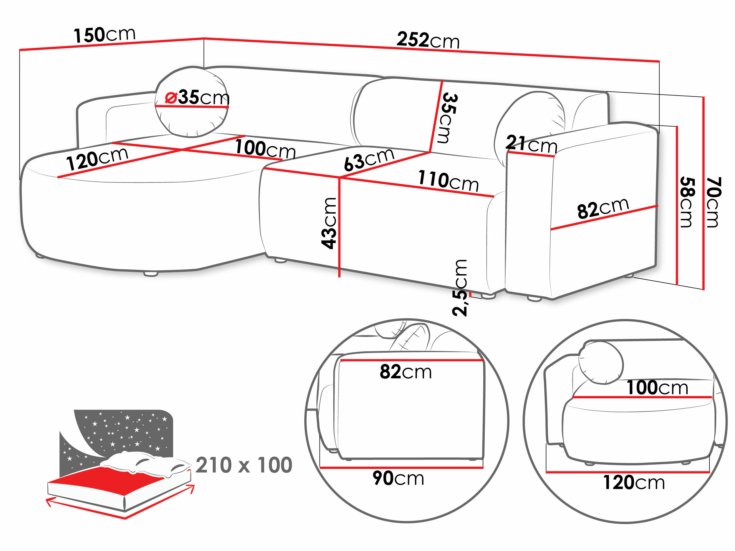 Stūra dīvāns Comfivo 413 (Velo 621)