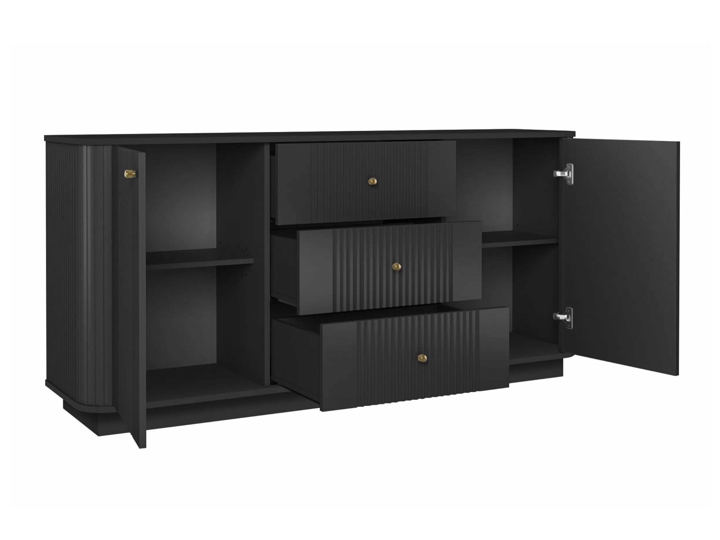 Viesistabas komplekts Levfene 107 (Melns)