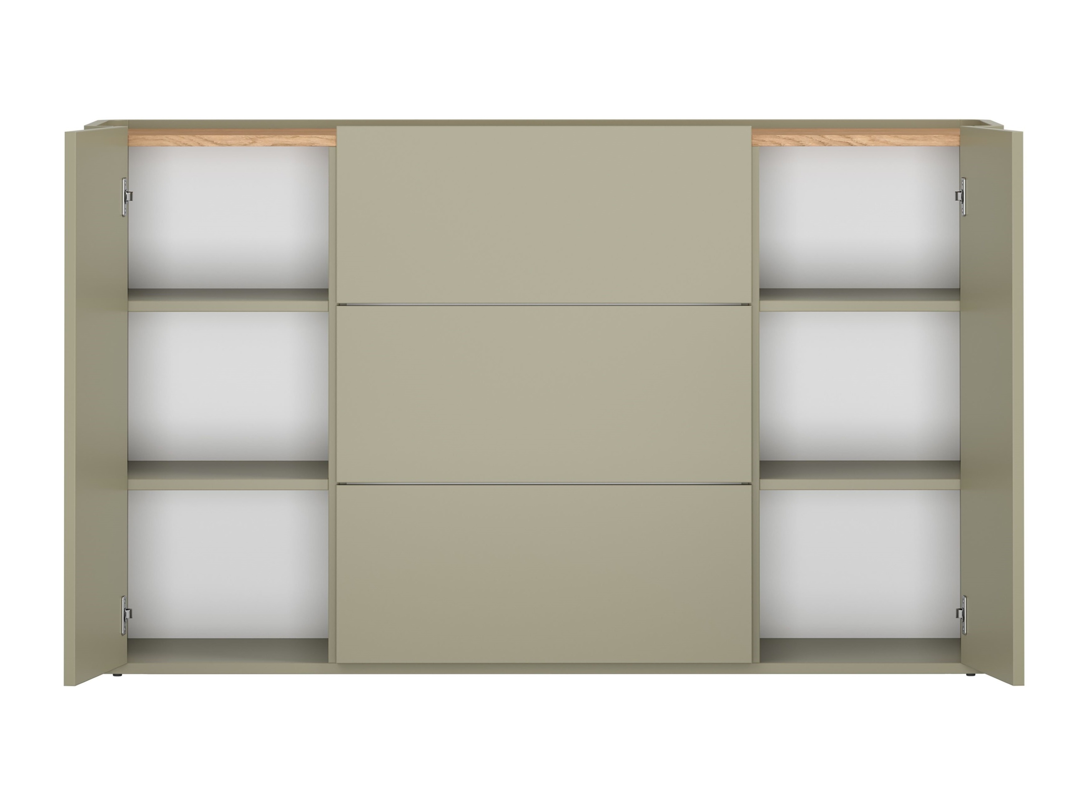 Kомод Elbmira 104 (Пыльно-зеленый + Дуб)