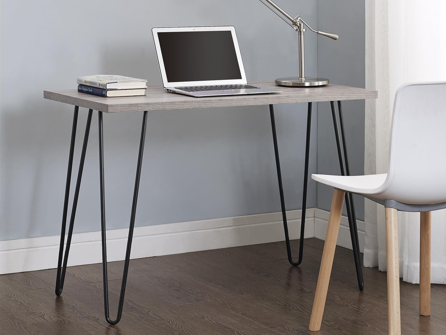 Rakstāmgalds Nutive 102 (Gaišs ozols + Melns)