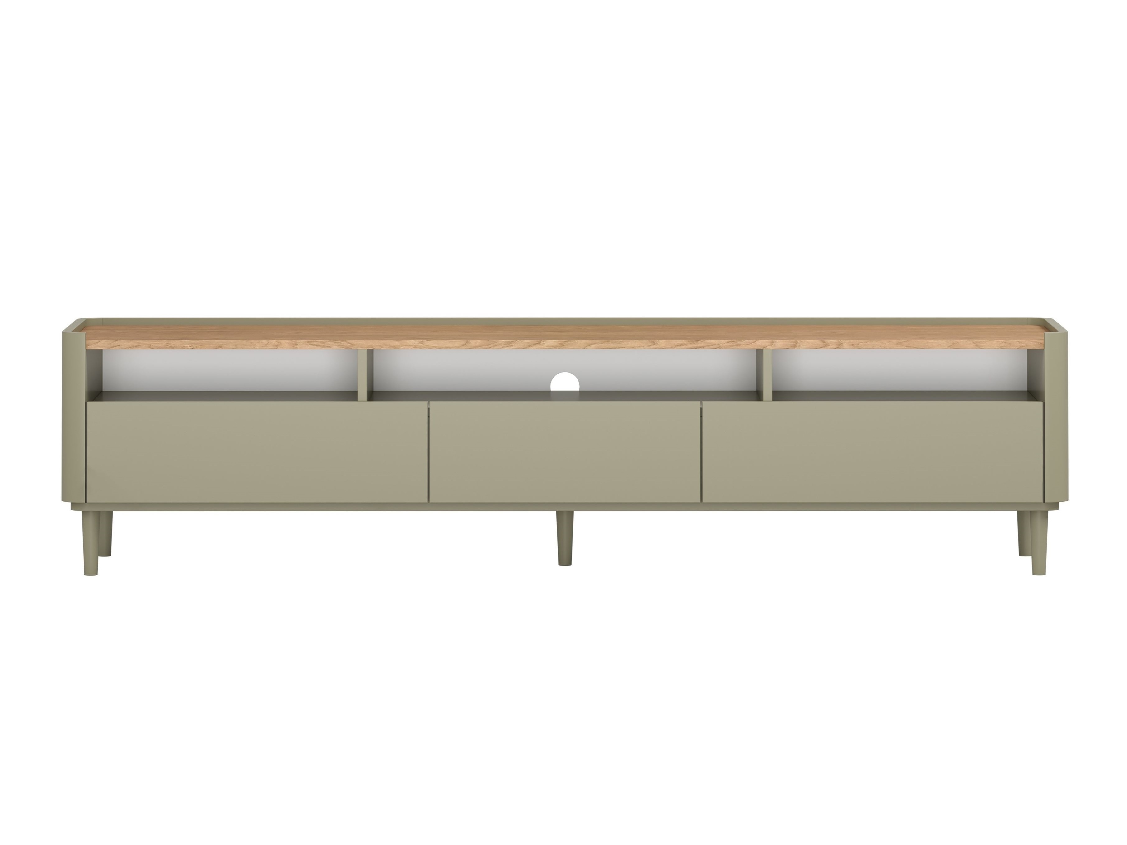 ТВ тумба Elbmira 106 (Пыльно-зеленый + Дуб)