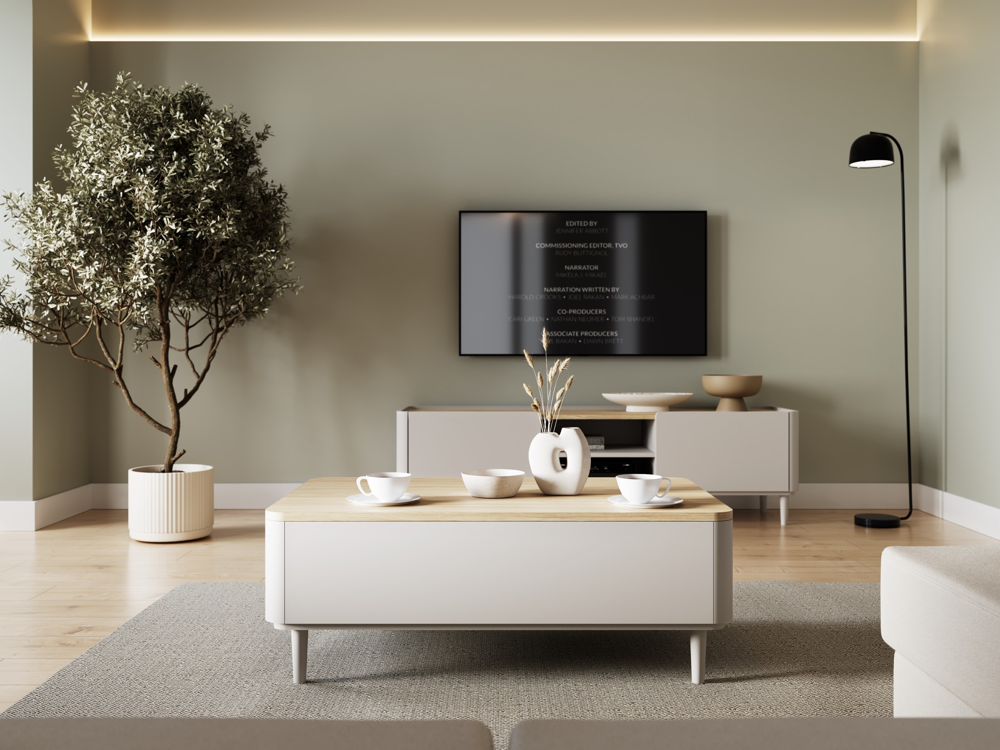 Žurnālu galdiņš Elbmira 103 (Kašmirs + Ozols)