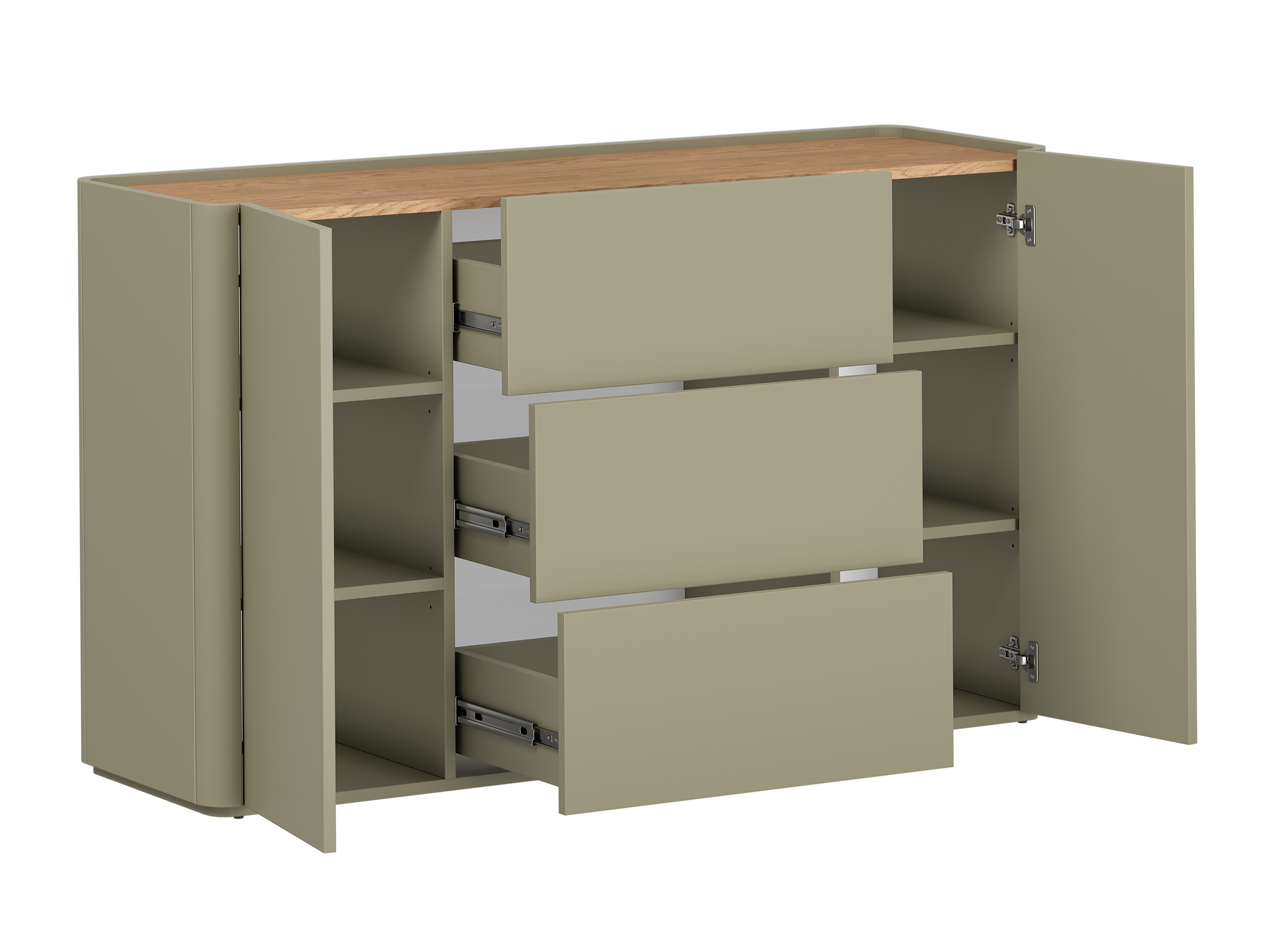 Набор для гостиной Elbmira 109 (Пыльно-зеленый + Дуб)