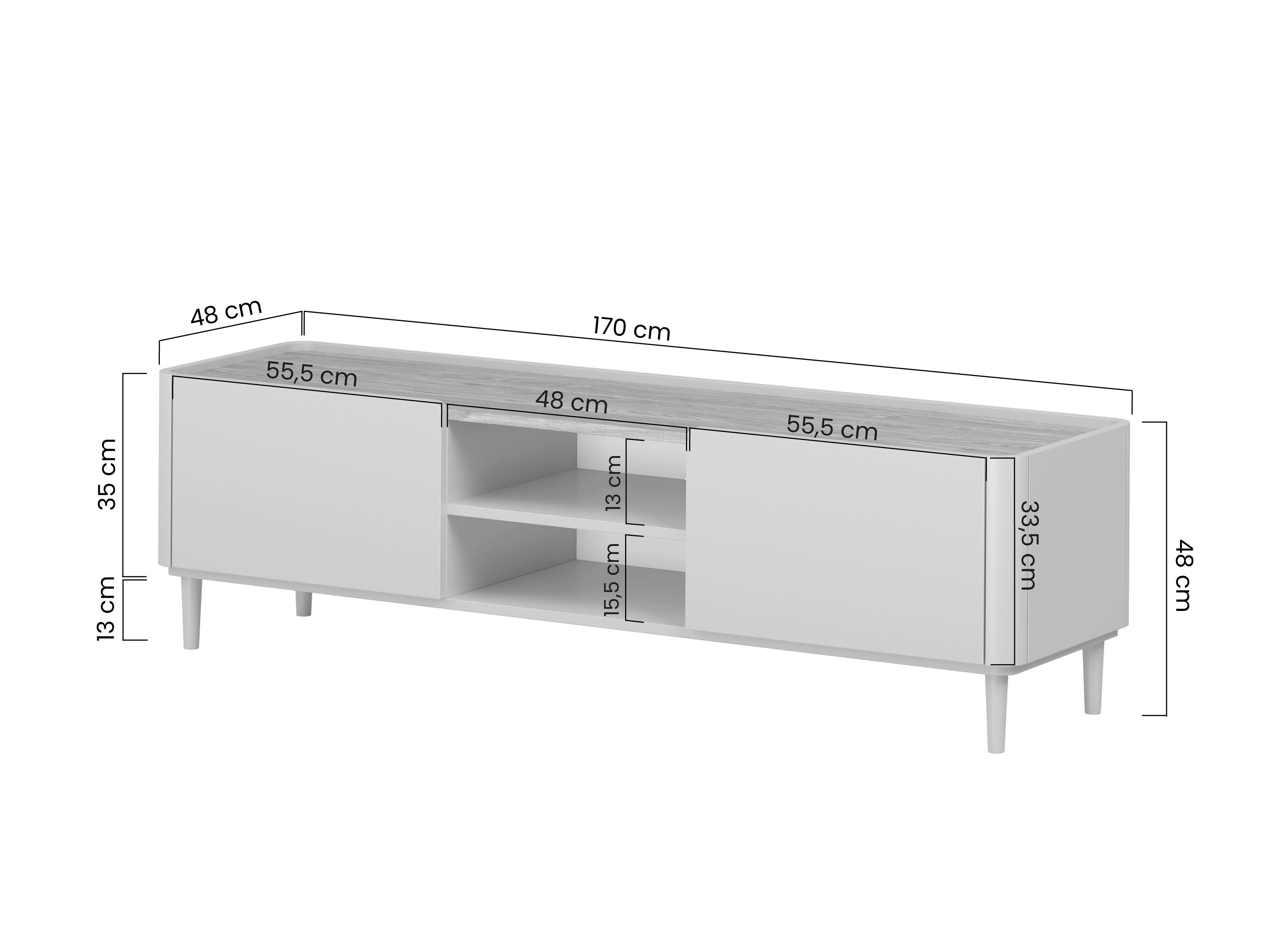 Viesistabas komplekts Elbmira 108 (Kašmirs + Ozols)