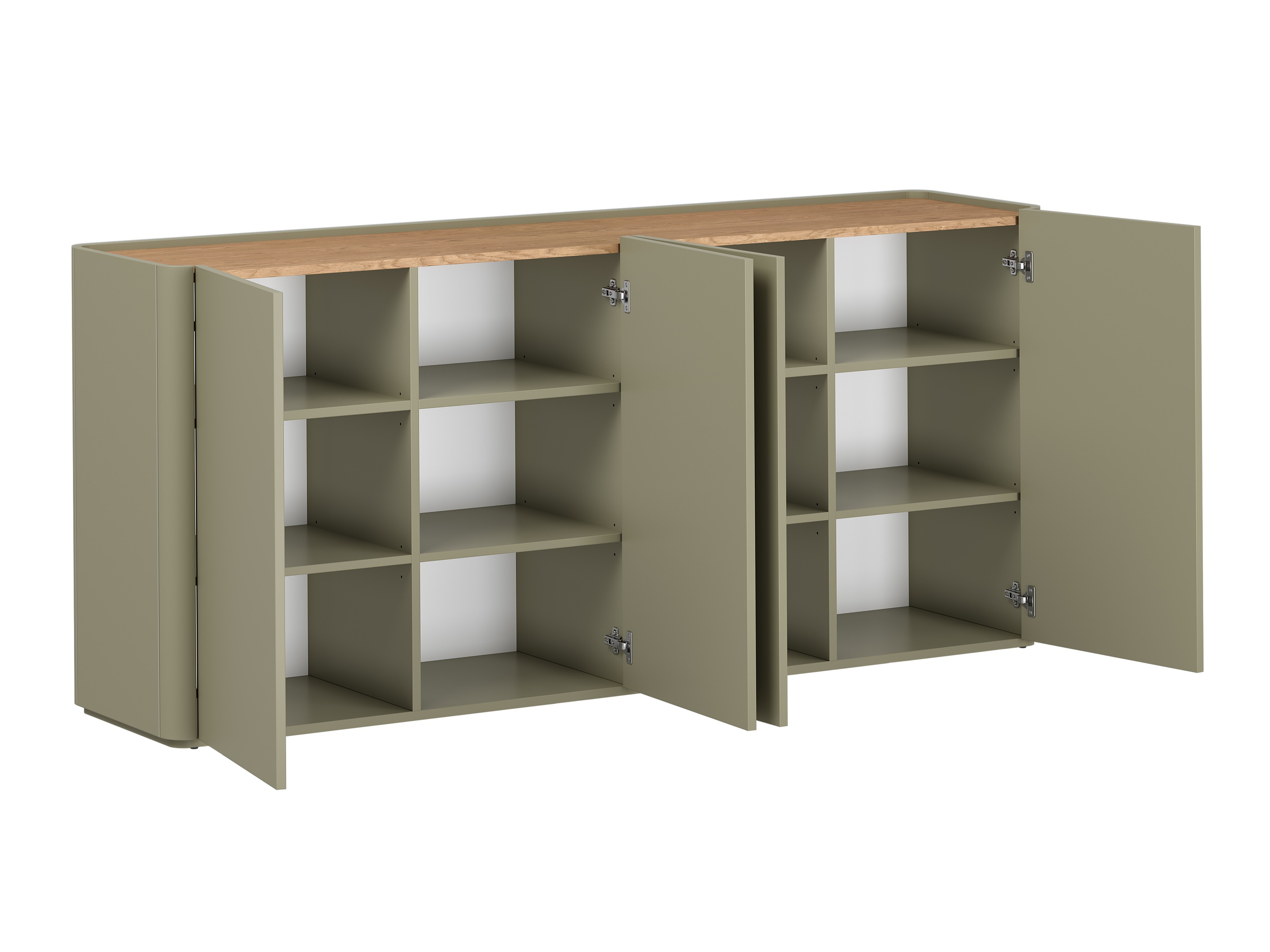 Viesistabas komplekts Elbmira 108 (Putekļaini zaļa + Ozols)