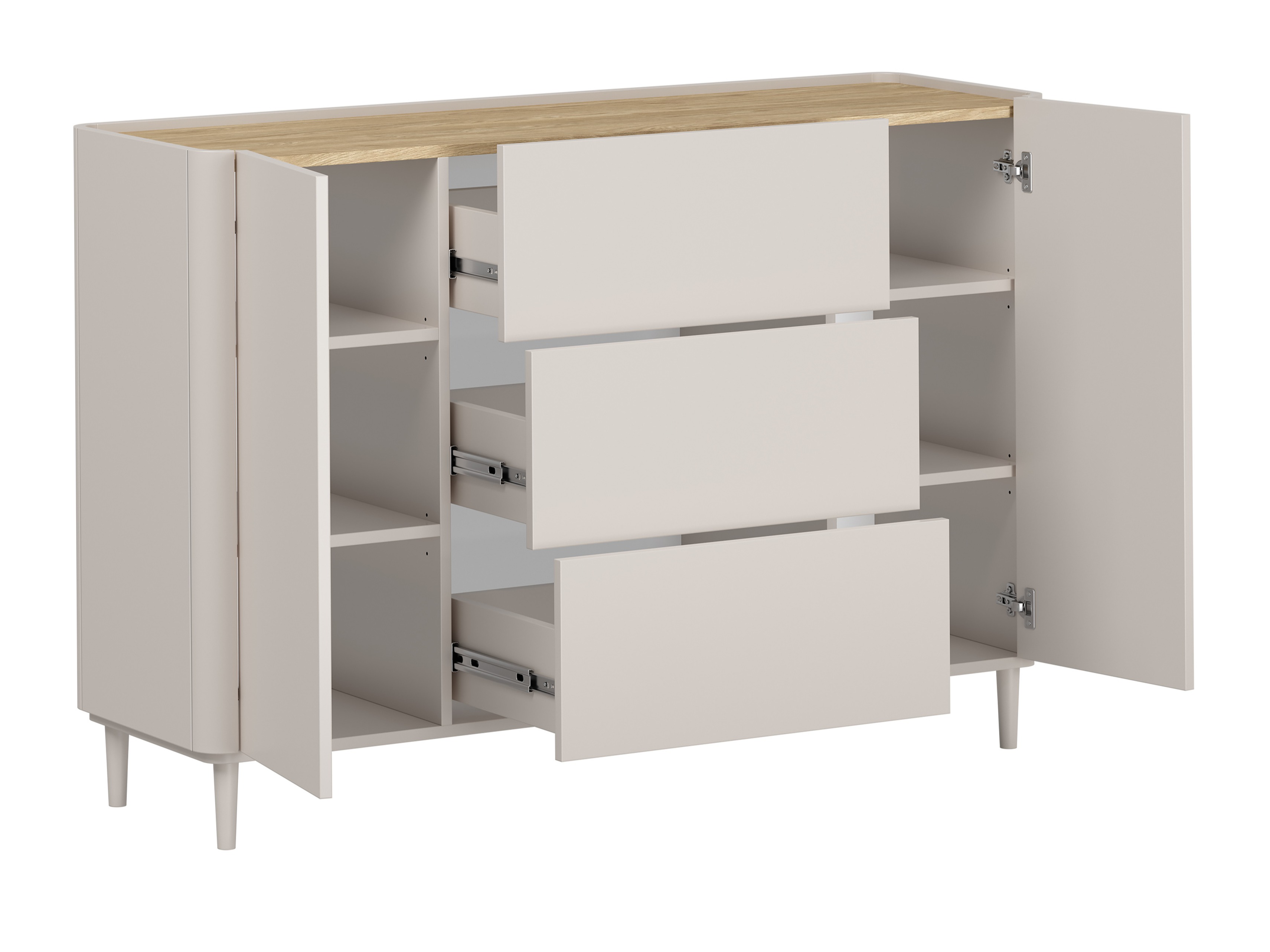 Viesistabas komplekts Elbmira 110 (Kašmirs + Ozols)