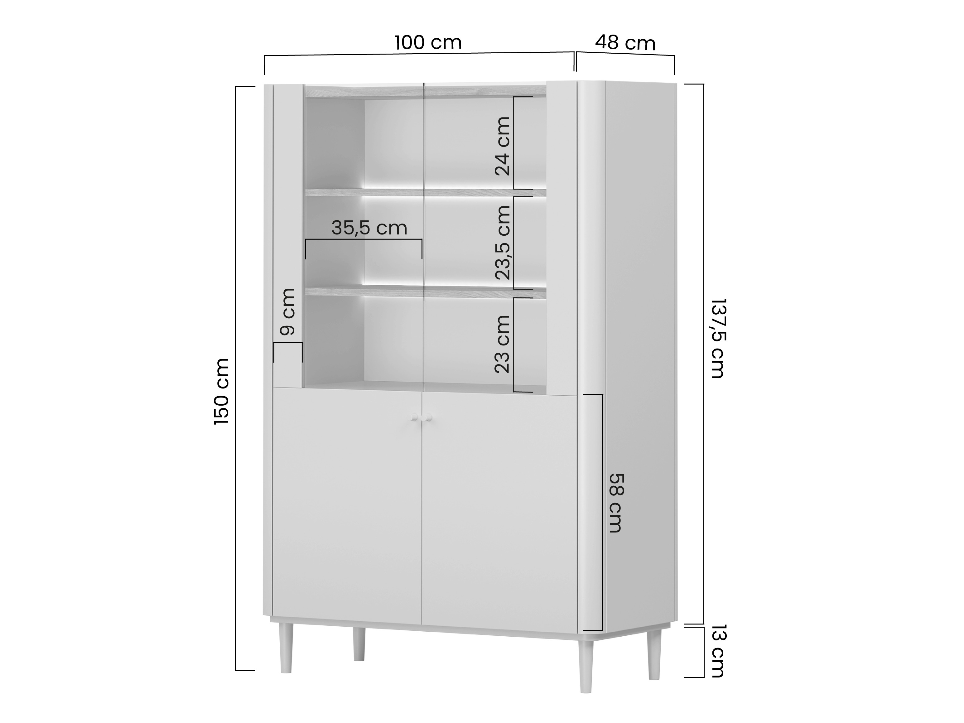 Viesistabas komplekts Elbmira 110 (Kašmirs + Ozols)