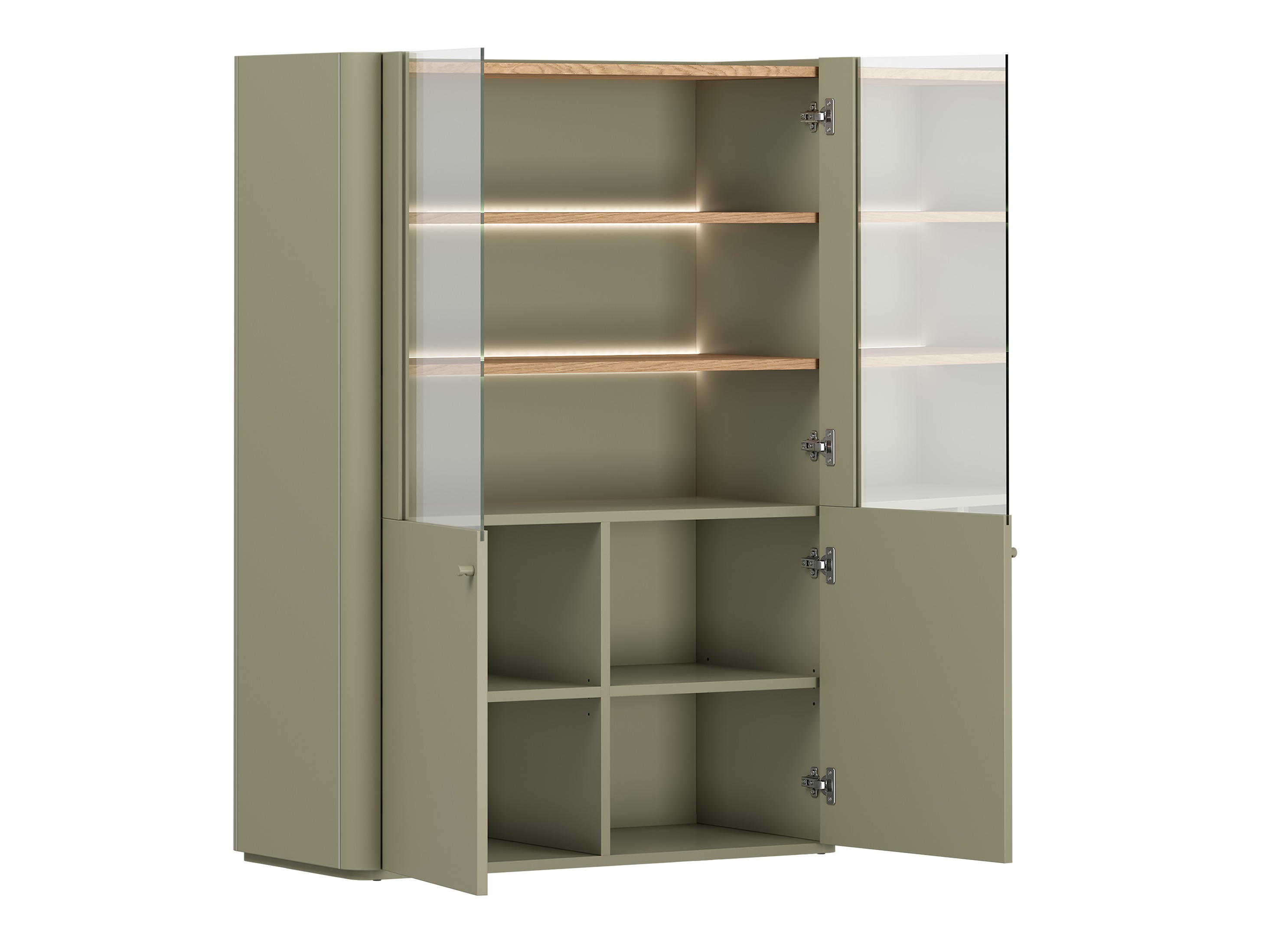 Viesistabas komplekts Elbmira 110 (Putekļaini zaļa + Ozols)