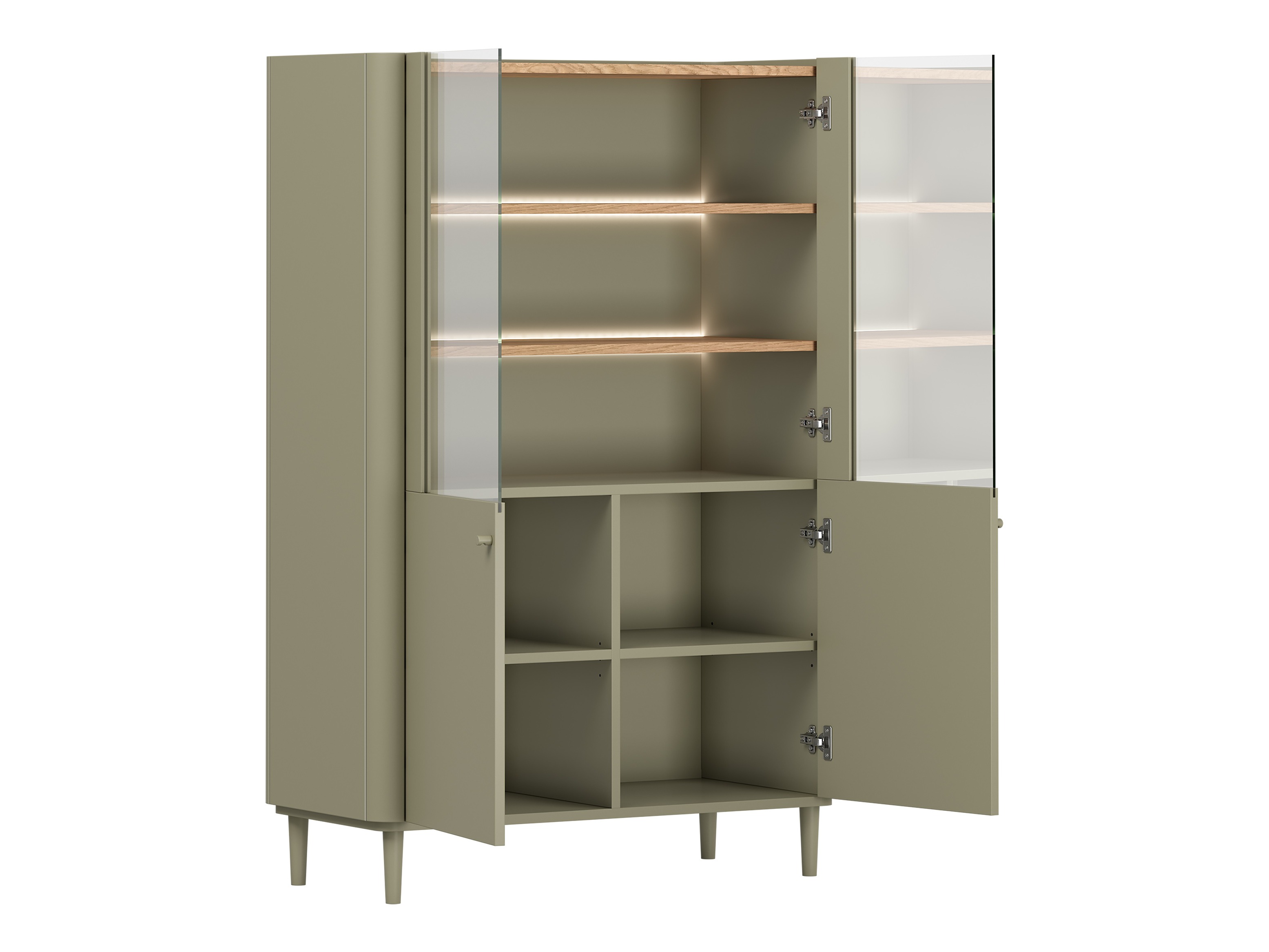 Viesistabas komplekts Elbmira 110 (Putekļaini zaļa + Ozols)