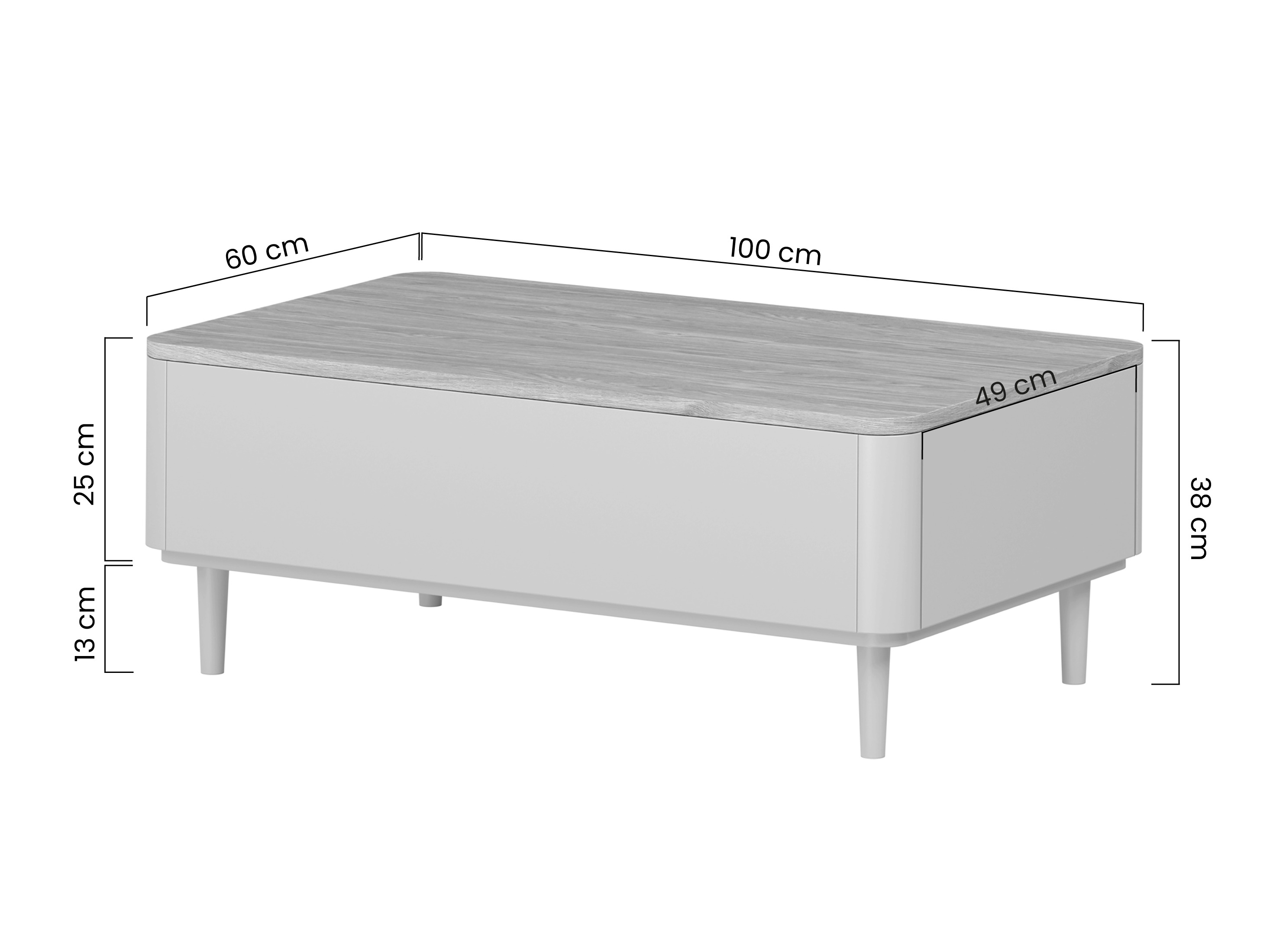 Viesistabas komplekts Elbmira 110 (Putekļaini zaļa + Ozols)
