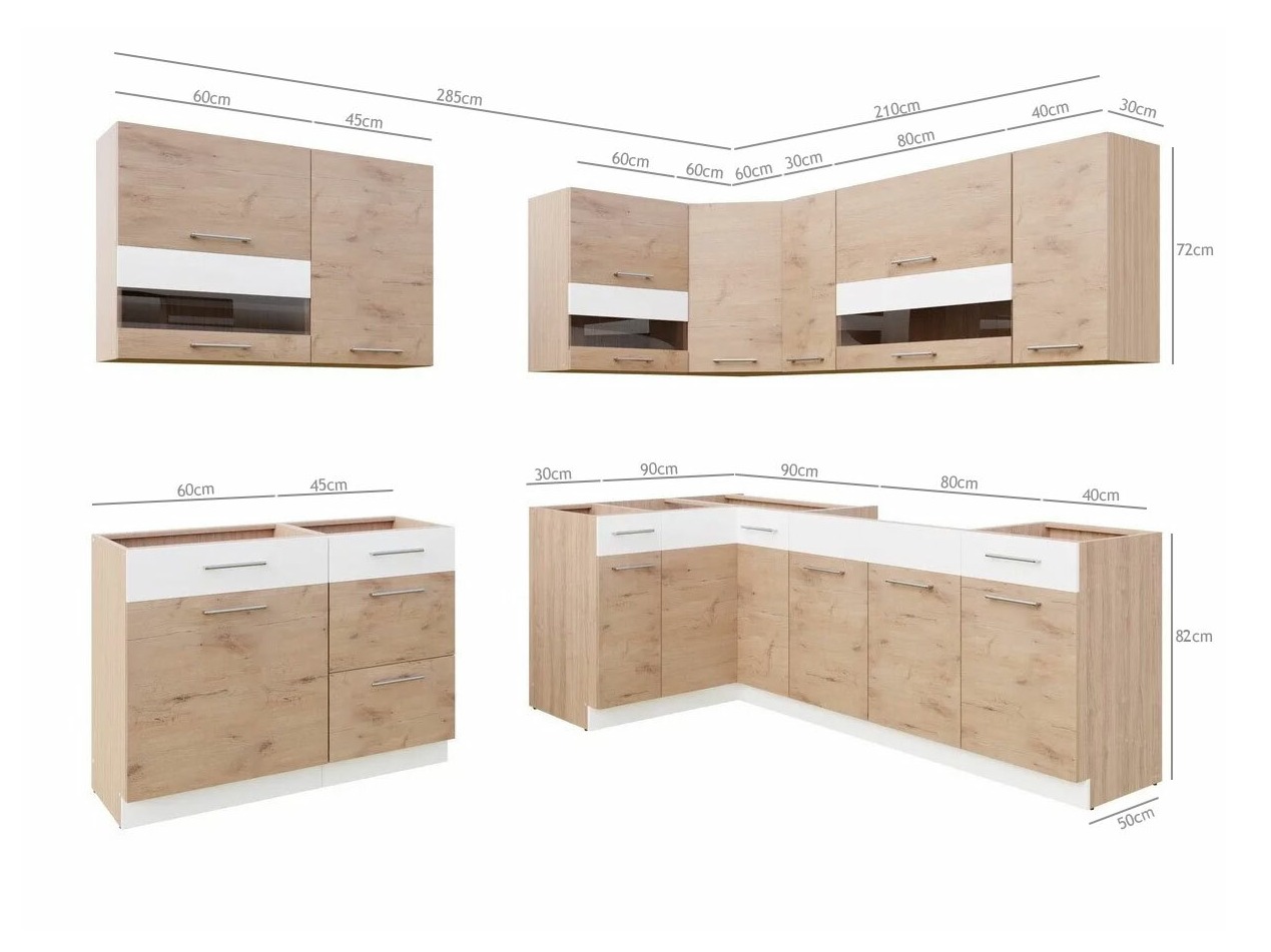 Moduļu virtuves komplekts Mode Beech 131