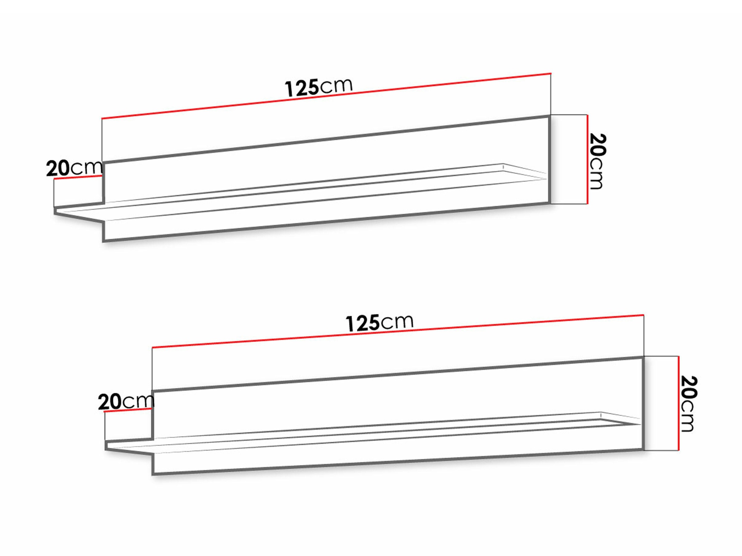 Piekaramo plauktu komplekts Tornola 104 (Balts)