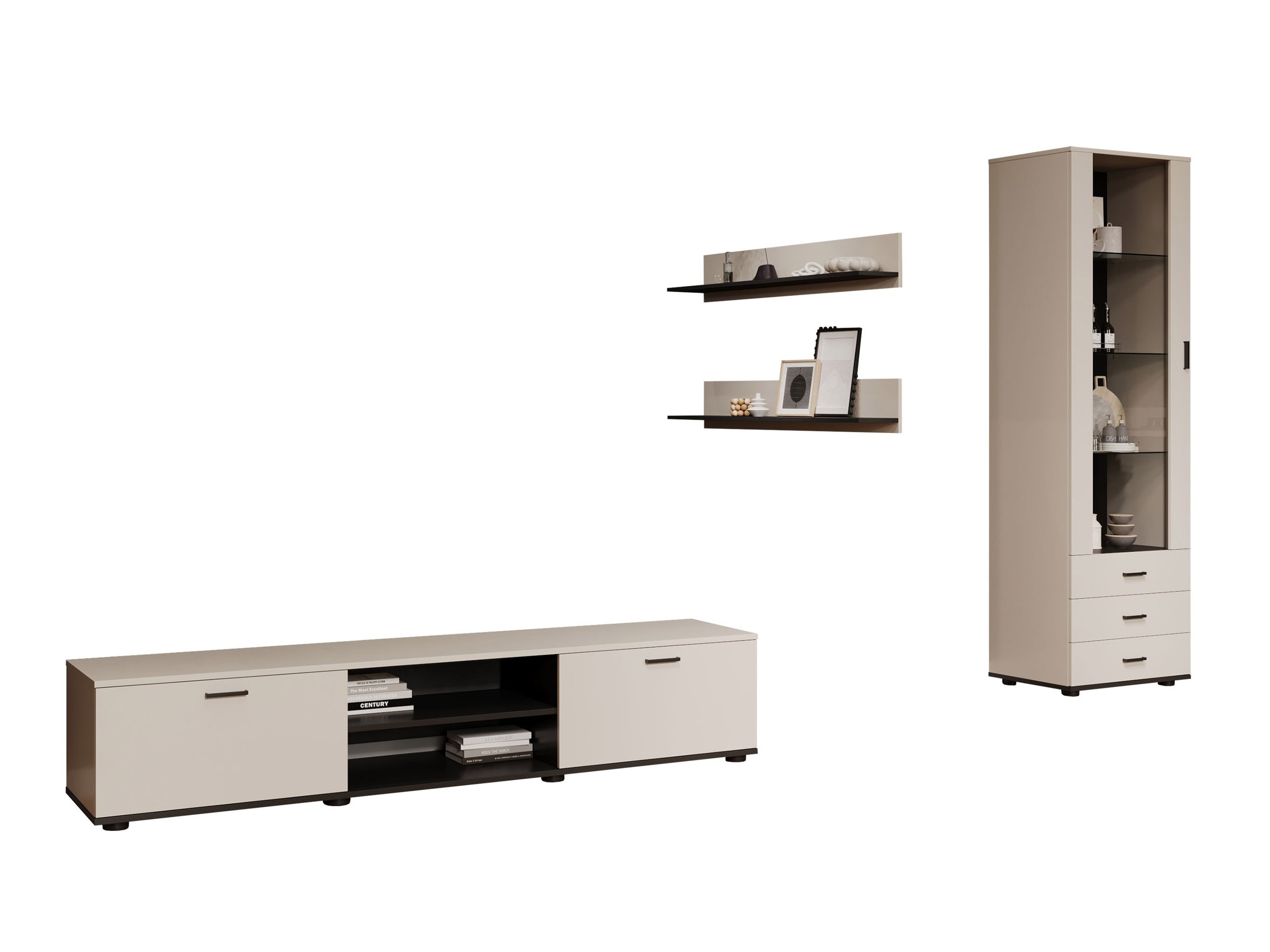 Набор для гостиной Tornola 107 (Кашемир + Чёрный)