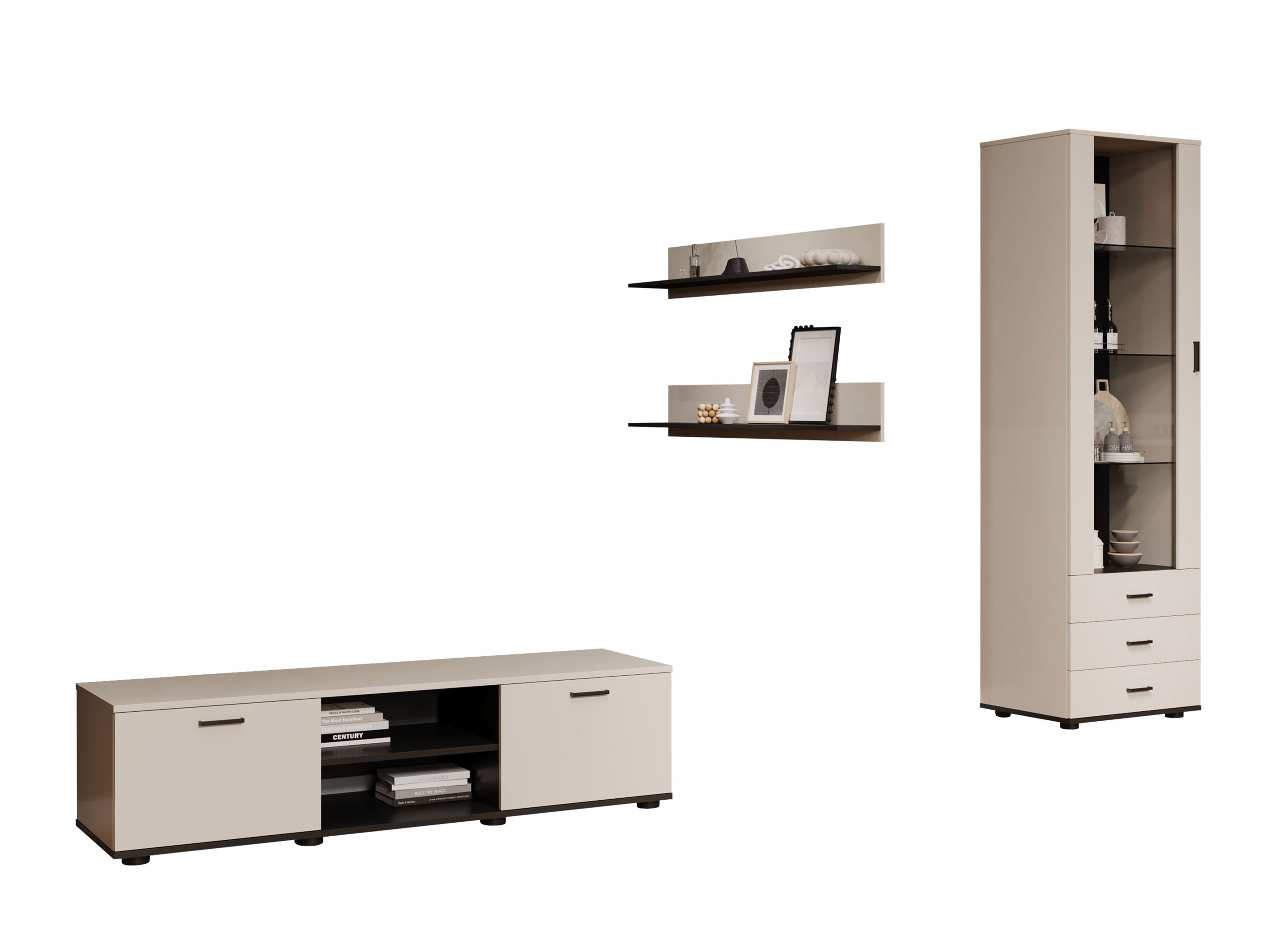 Набор для гостиной Tornola 110 (Кашемир + Чёрный)