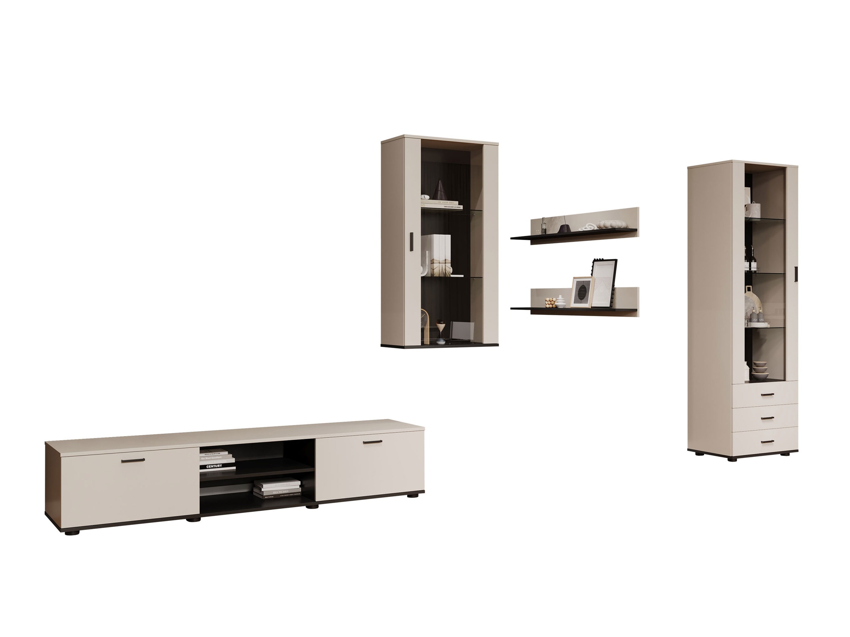 Набор для гостиной Tornola 114 (Кашемир + Чёрный)